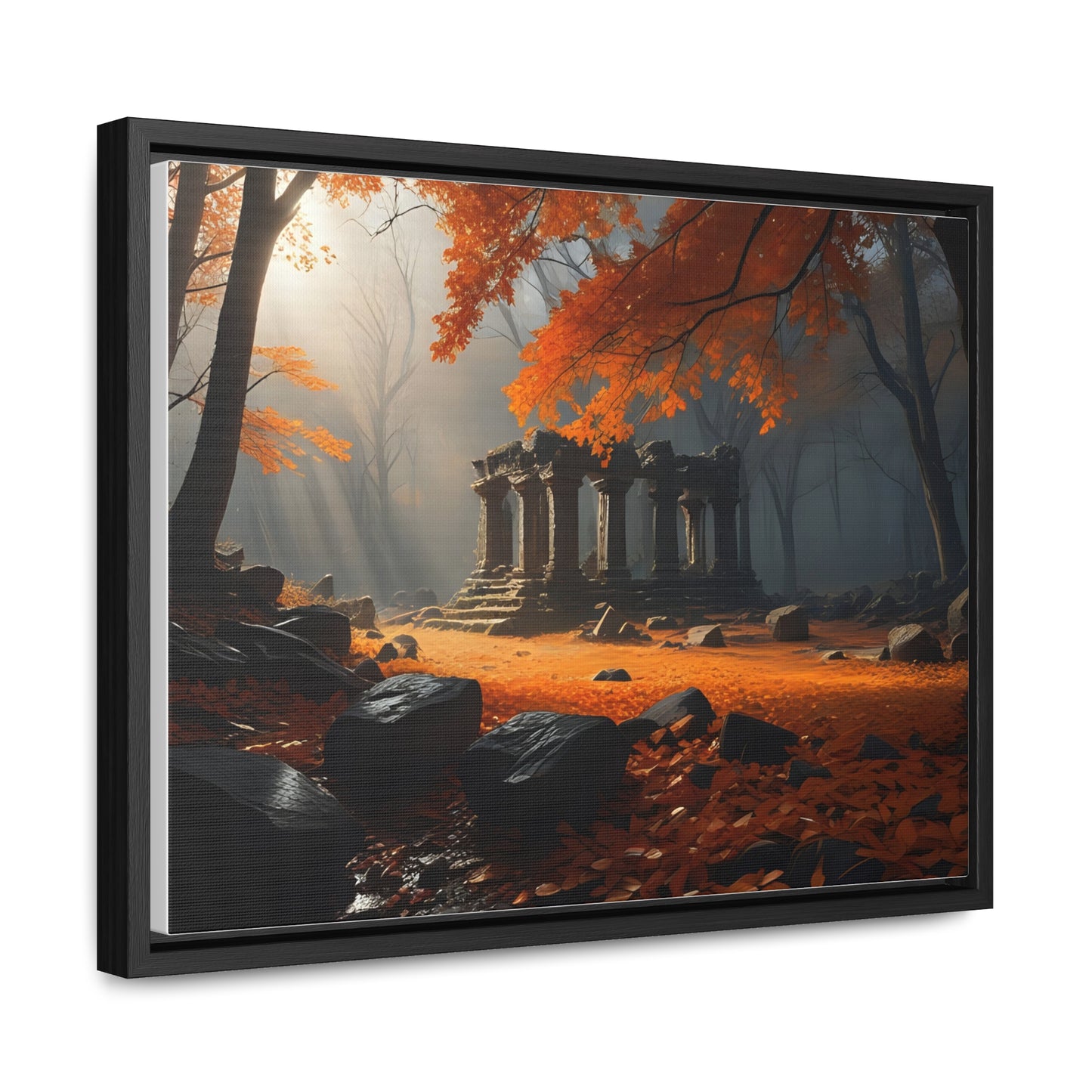 Ruins in the Wood, Wall Art, Gallery Canvas Wraps, Horizontal Frame