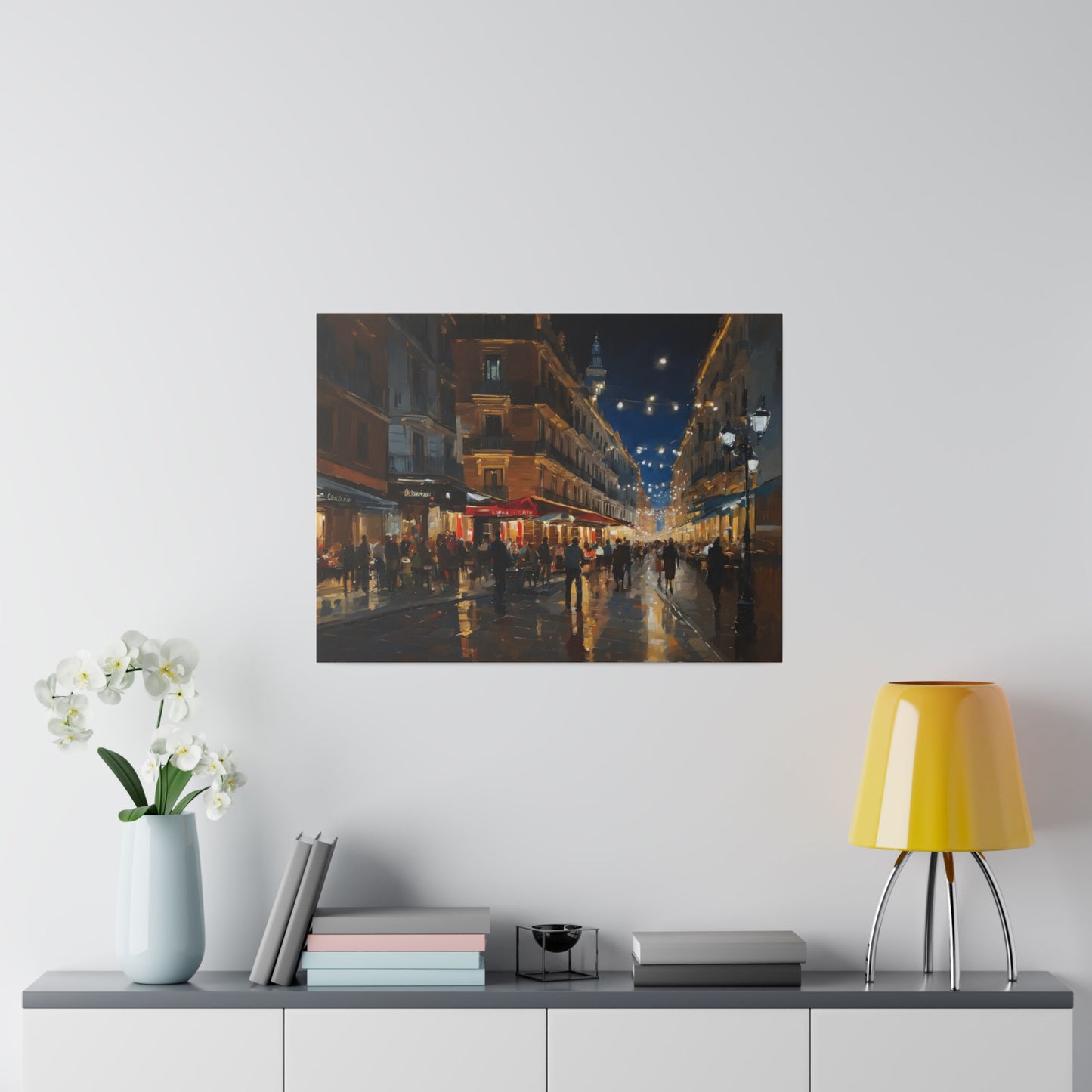 Calm night, Wall Art, Matte Canvas, Stretched, 0.75"