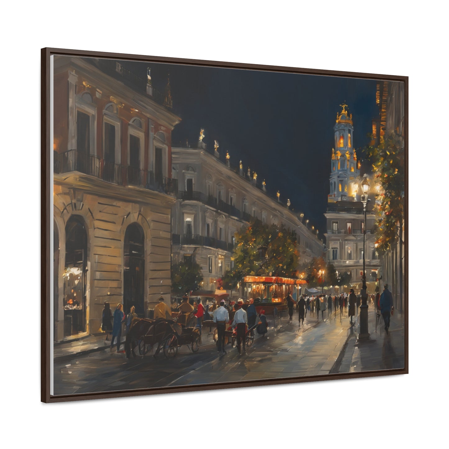 Night Walk, Wall Art, Gallery Canvas Wraps, Horizontal Frame