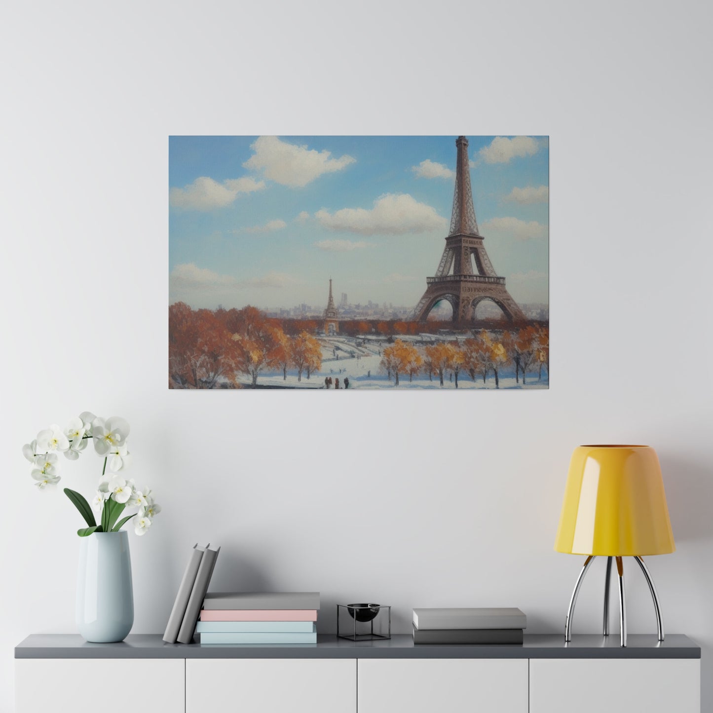 Eiffel Tower, Wall Art, Matte Canvas, Stretched, 0.75"