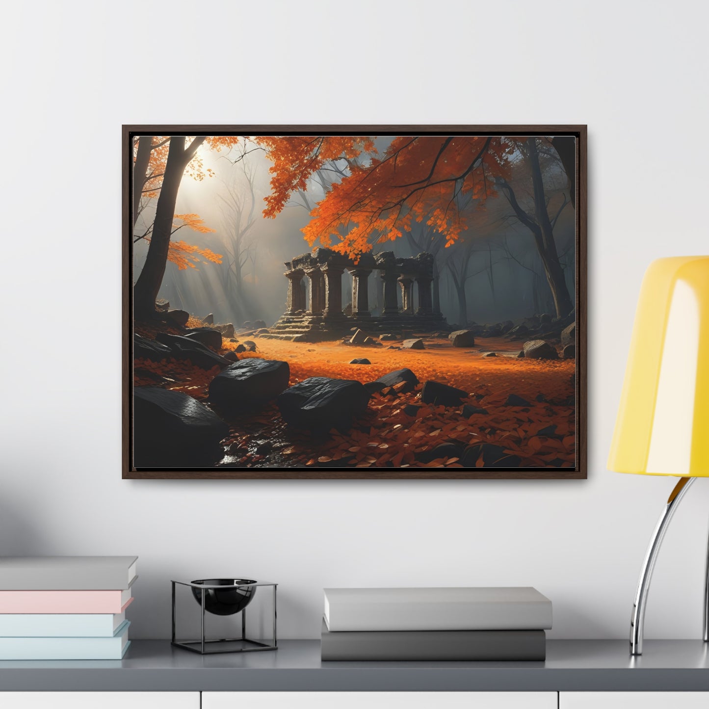 Ruins in the Wood, Wall Art, Gallery Canvas Wraps, Horizontal Frame