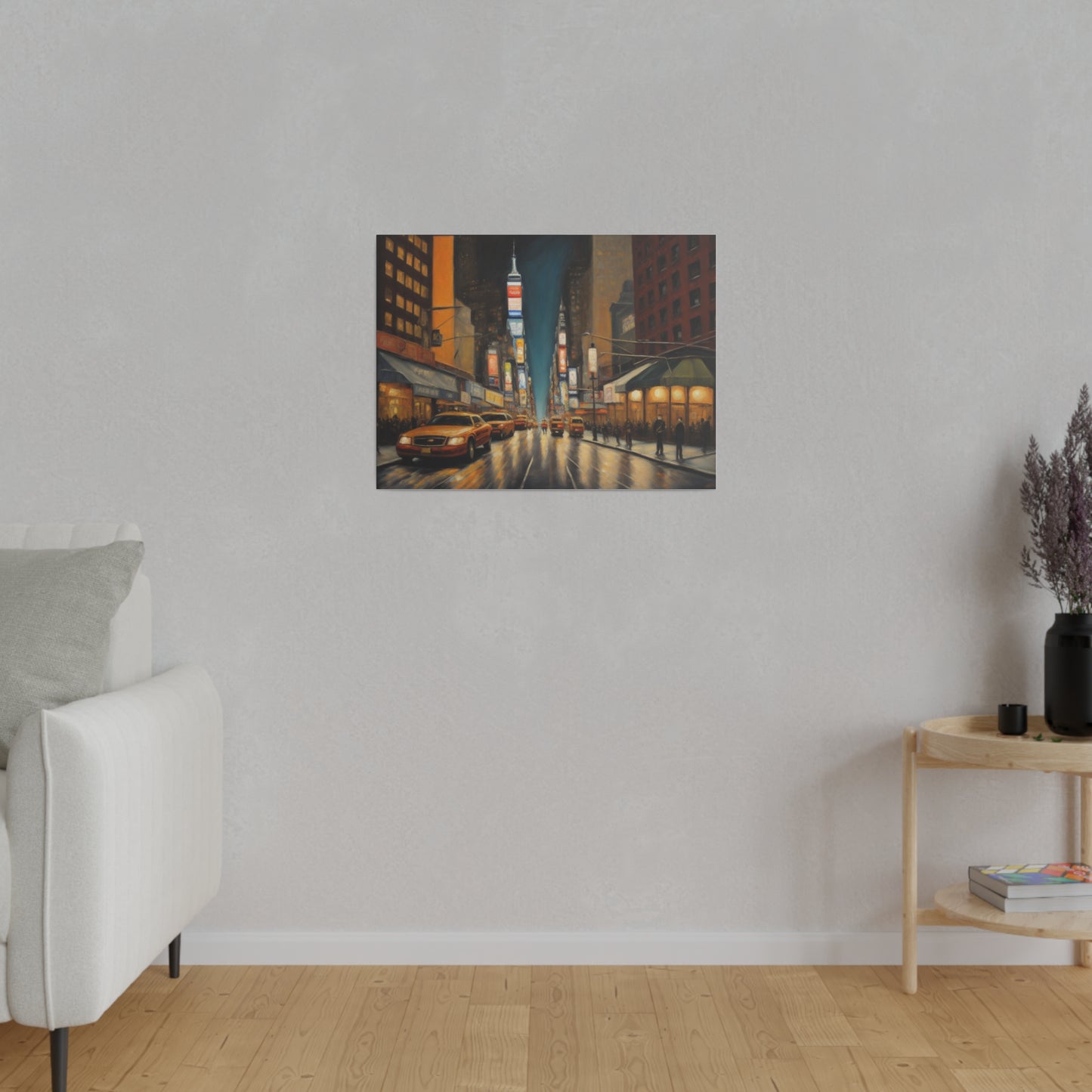 The City, Wall Art, Matte Canvas, Stretched, 0.75"