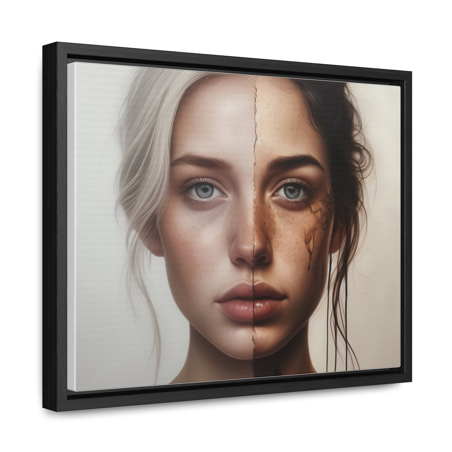 Woman, Face, Wall Art, Gallery Canvas Wraps, Horizontal Frame