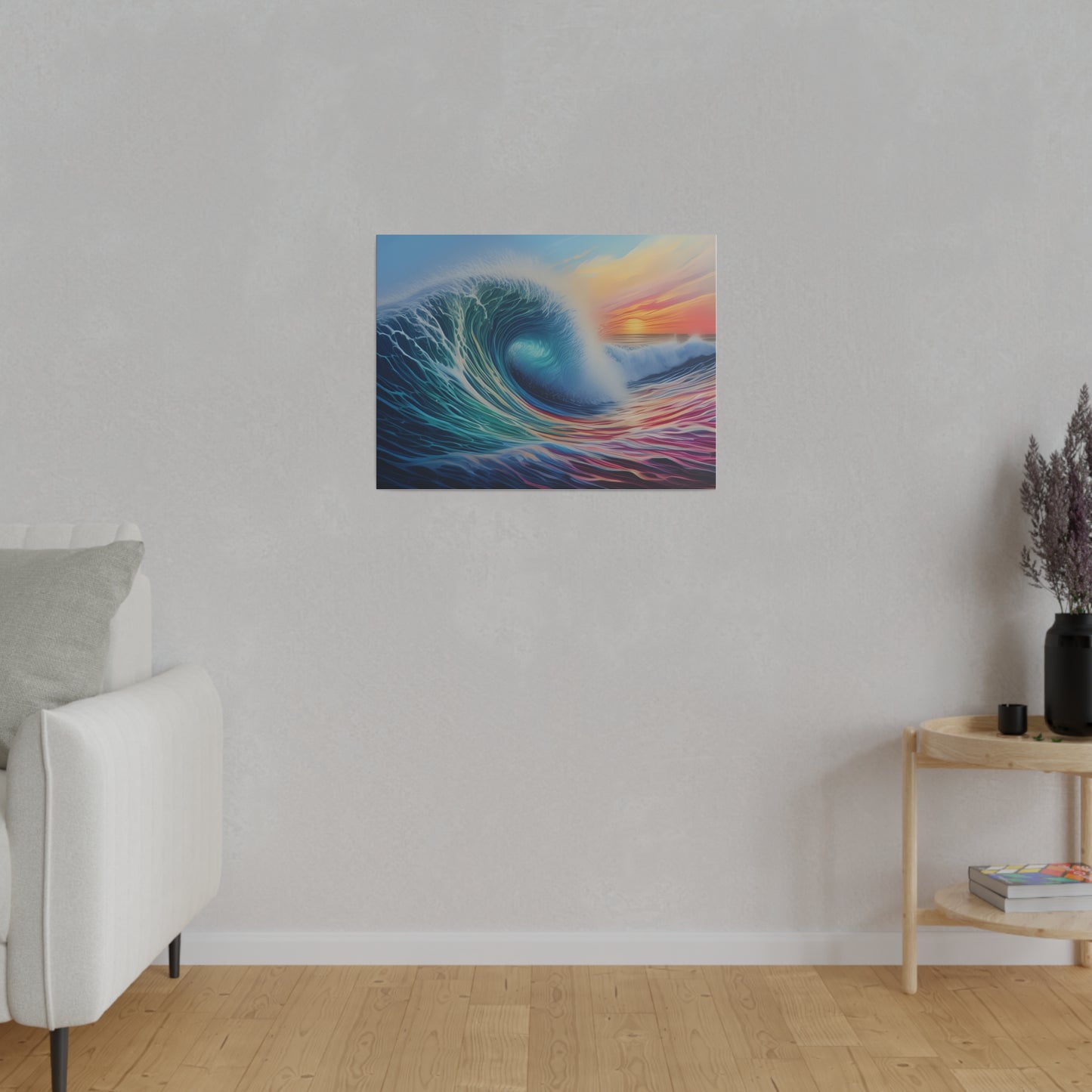 Wave, Beach, Wall Art, Matte Canvas, Stretched, 0.75"