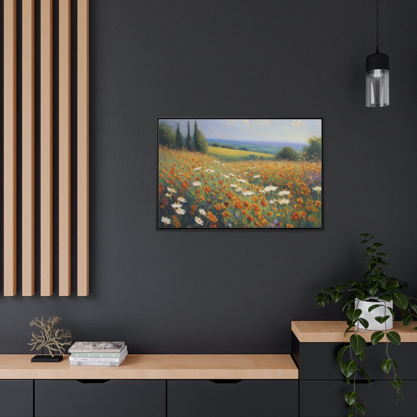 Field of flowers, Gallery Canvas Wraps, Horizontal Frame