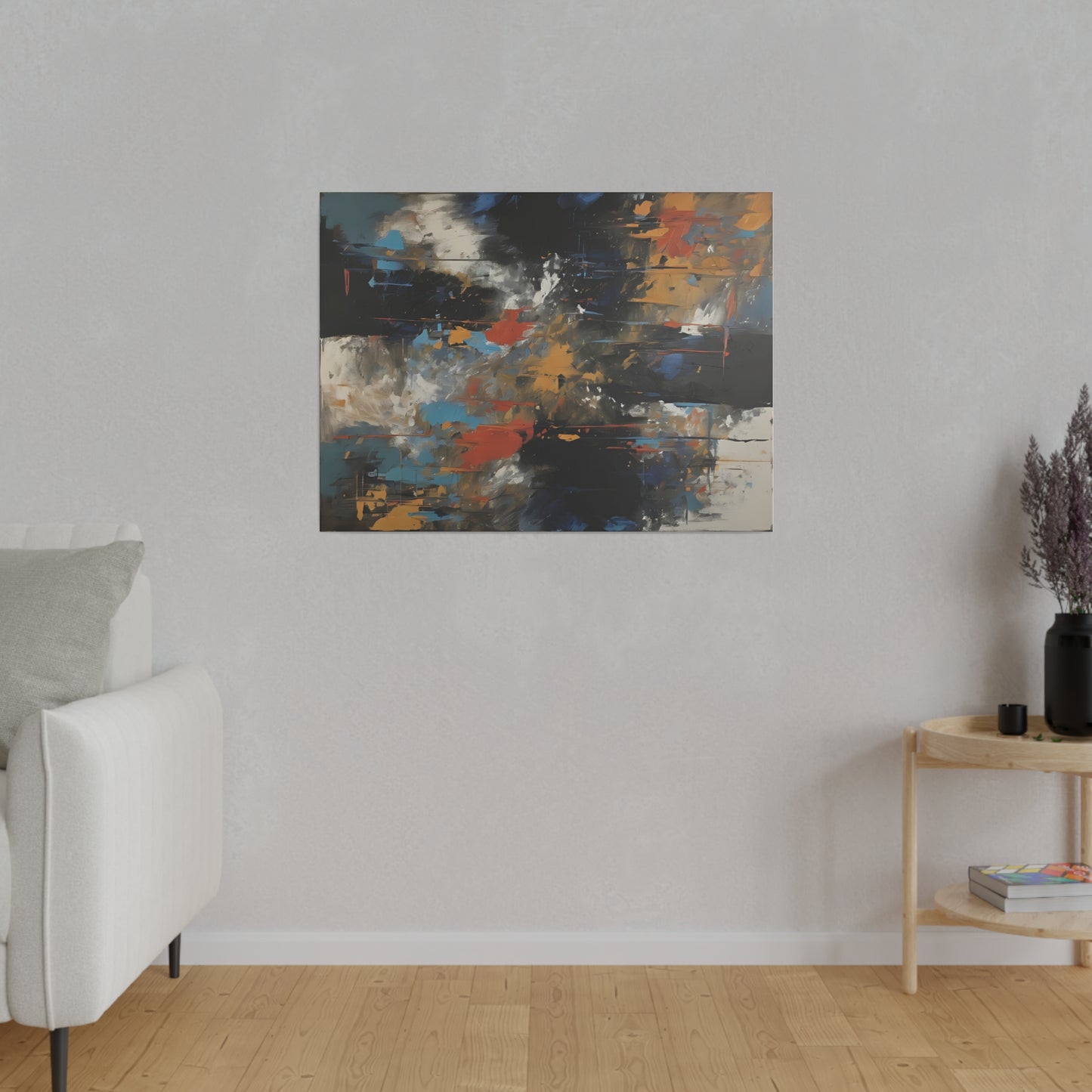 Abstract, Wall Art, Matte Canvas, Stretched, 0.75"