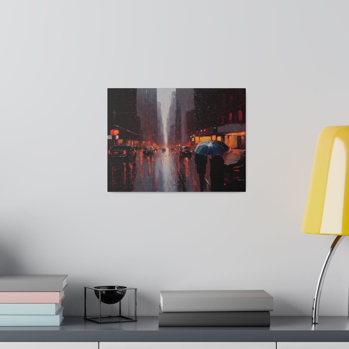 City Streets, Wall Art, Matte Canvas, Stretched, 0.75"