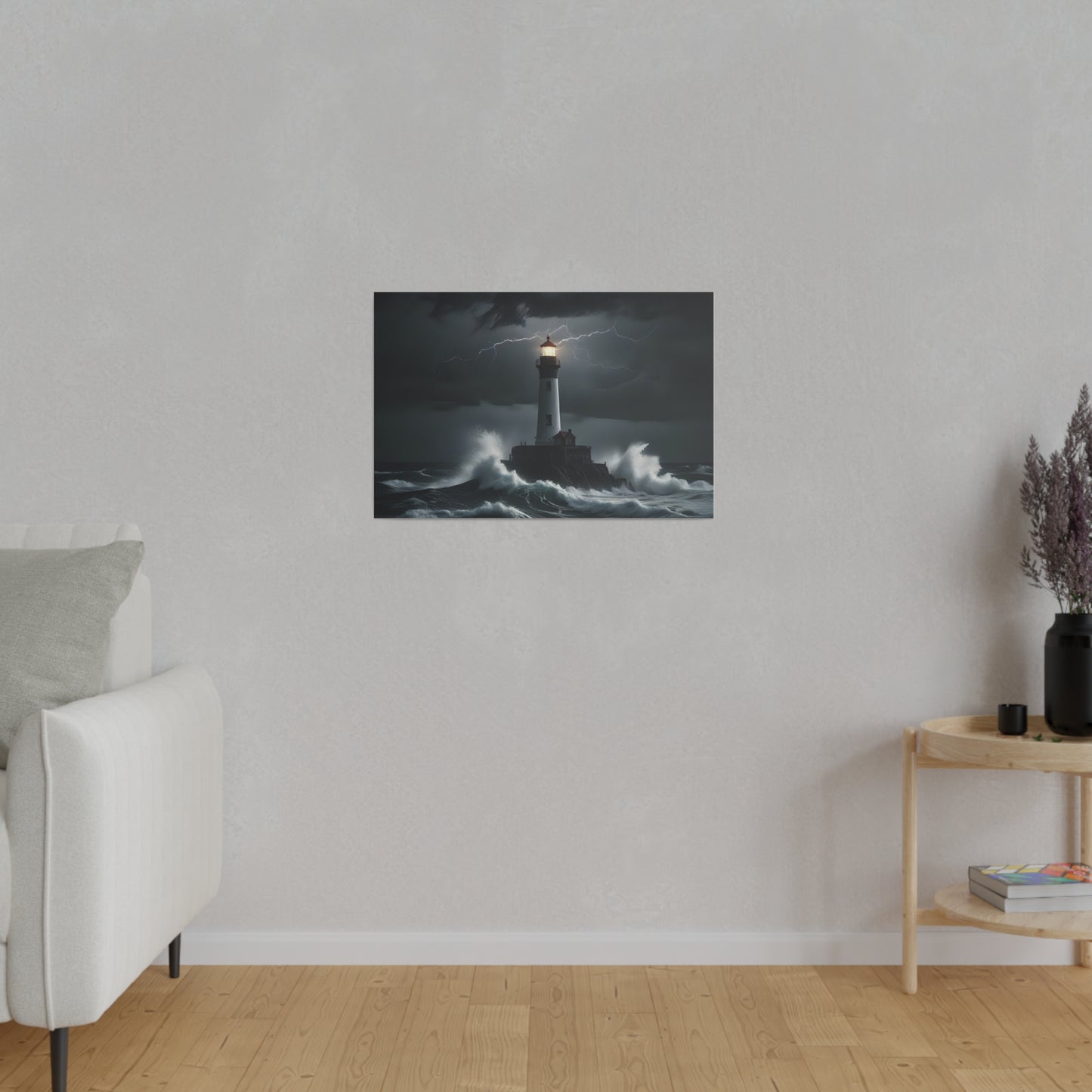 The light house, Wall Art, Matte Canvas, Stretched, 0.75"