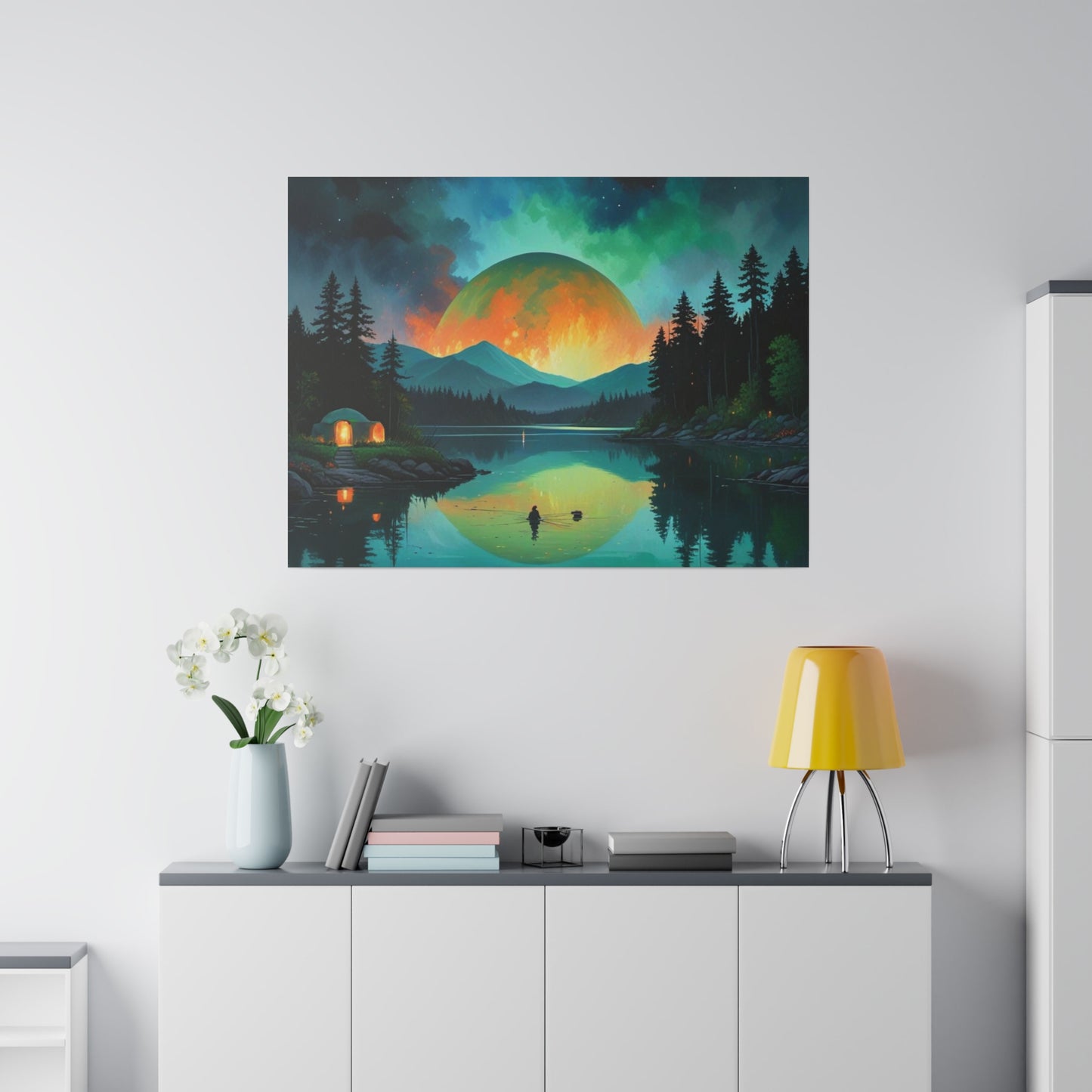 The Moon Tonight, Wall Art, Matte Canvas, Stretched, 0.75"