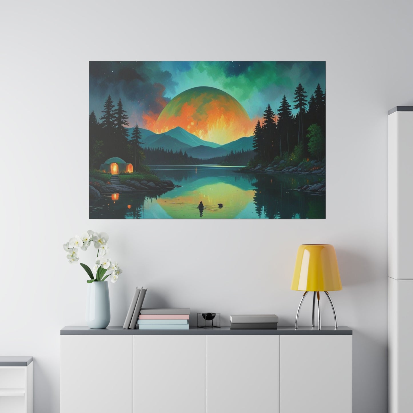 The Moon Tonight, Wall Art, Matte Canvas, Stretched, 0.75"