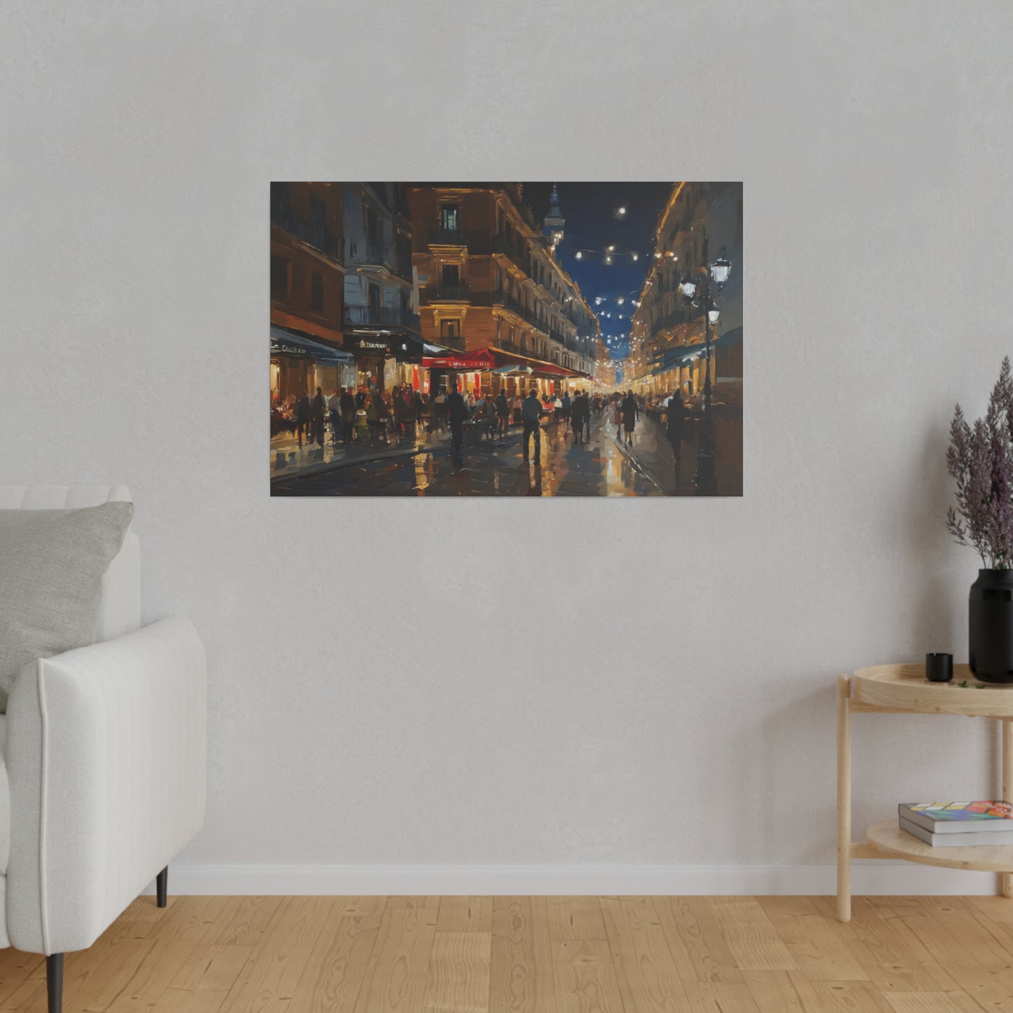 Calm night, Wall Art, Matte Canvas, Stretched, 0.75"