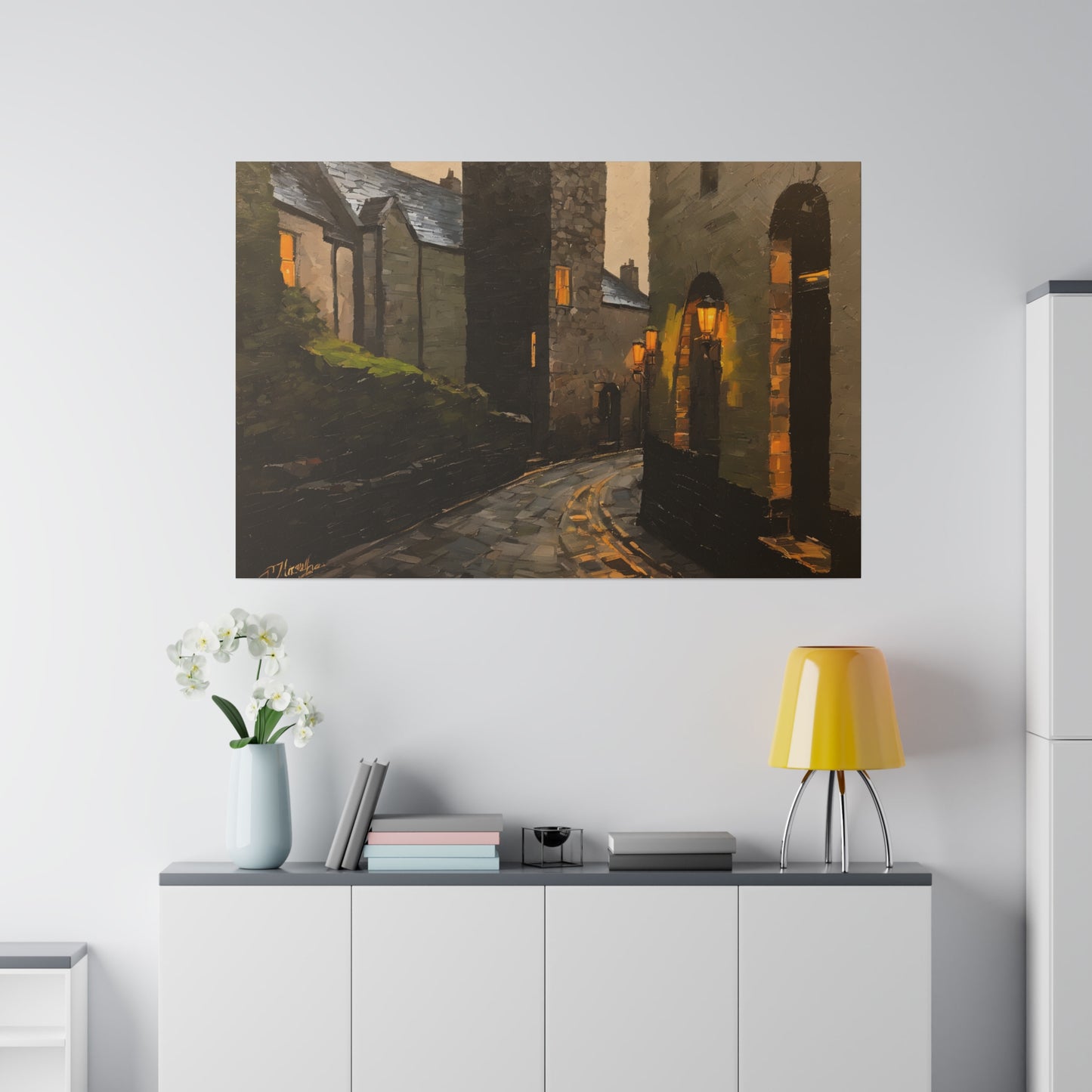 Walk the streets, Wall Art, Matte Canvas, Stretched, 0.75"