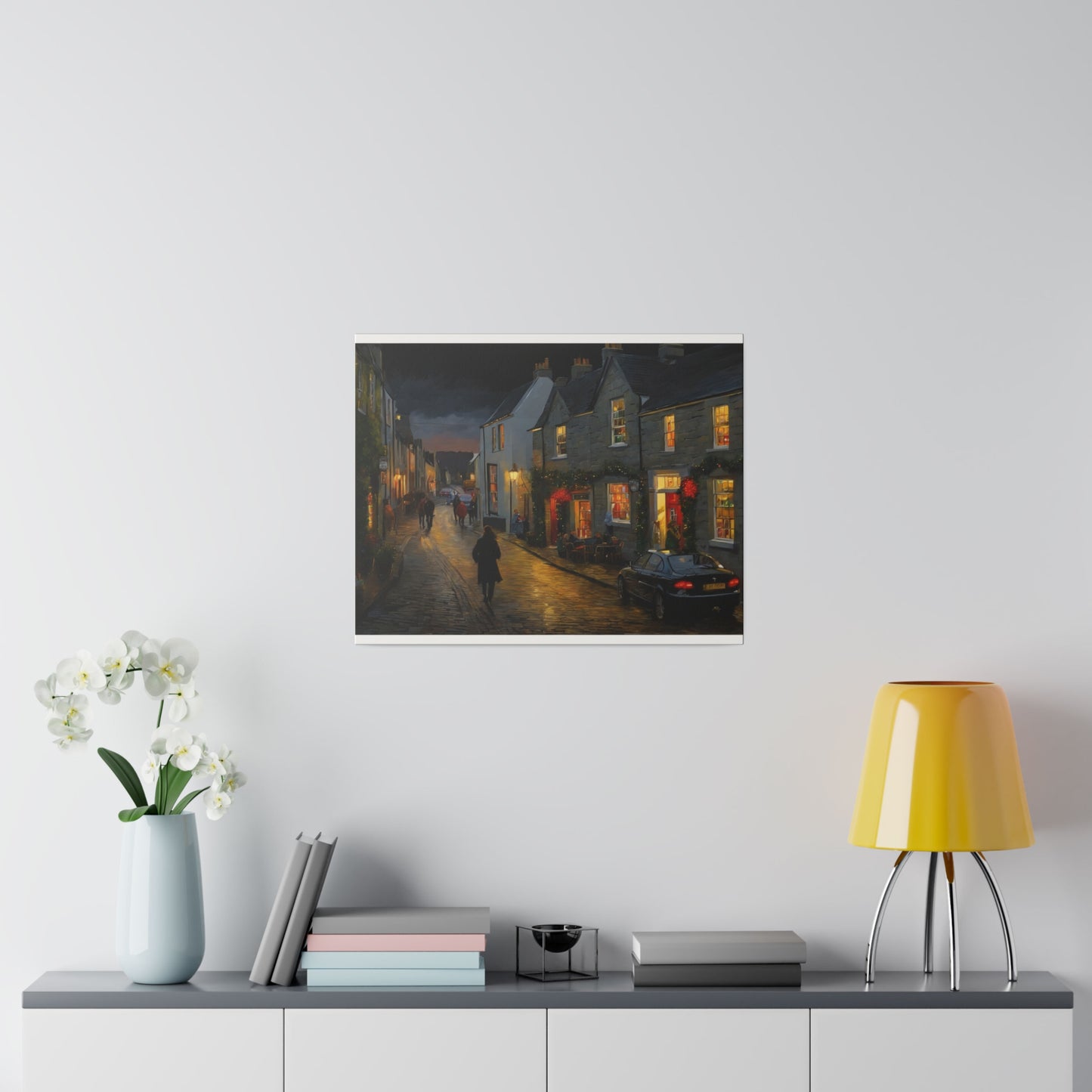 Calm Town, Wall Art, Matte Canvas, Stretched, 0.75"