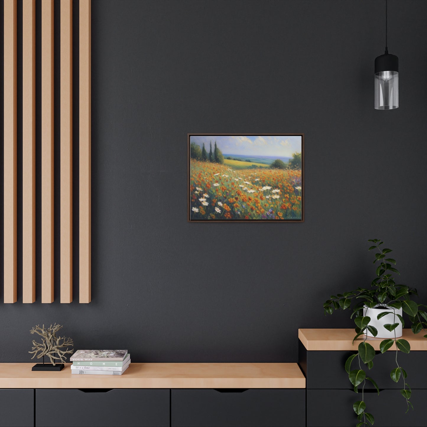 Field of flowers, Gallery Canvas Wraps, Horizontal Frame