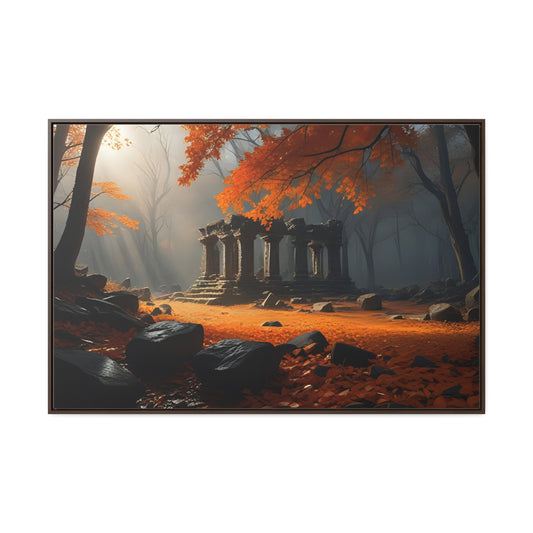 Ruins in the Wood, Wall Art, Gallery Canvas Wraps, Horizontal Frame