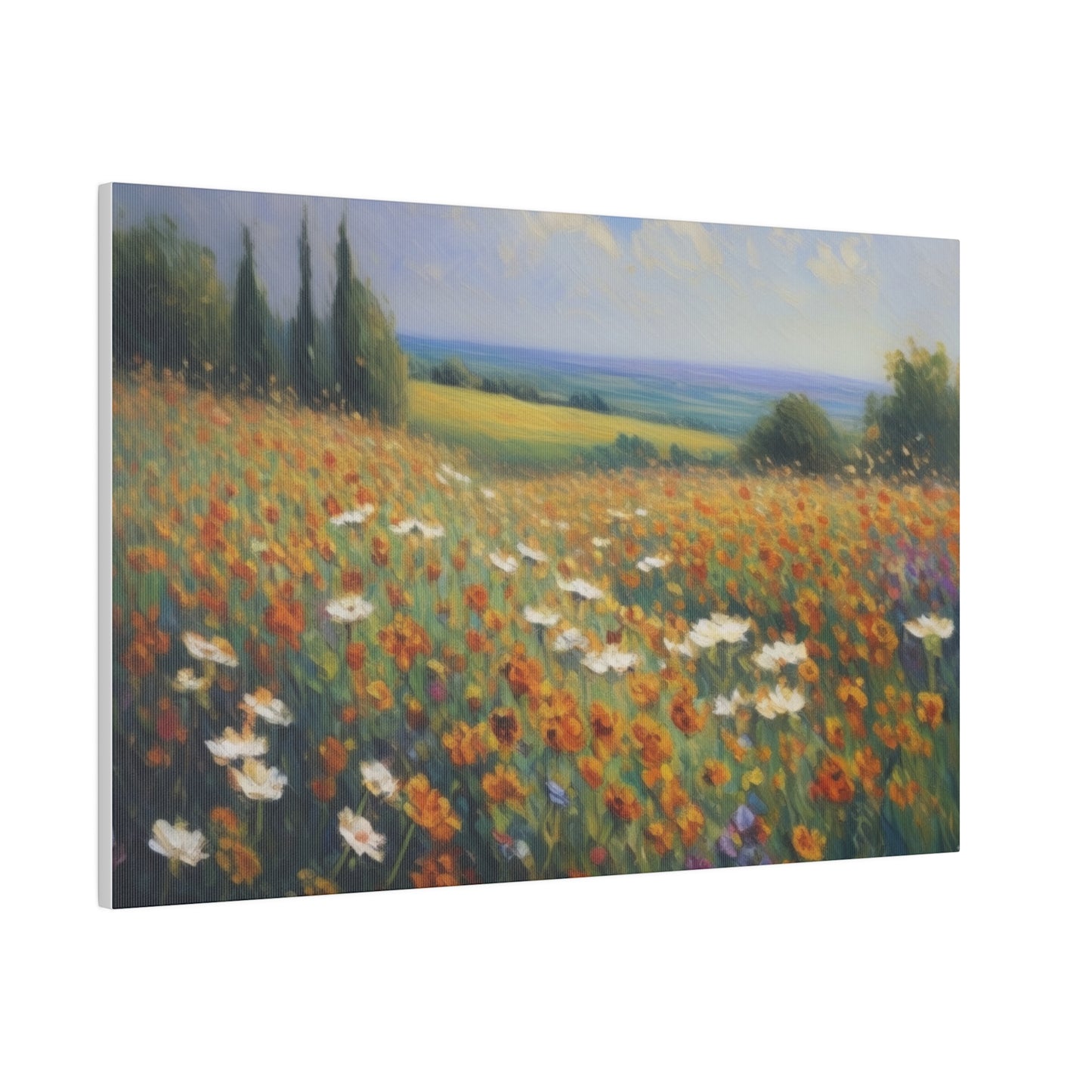 Field of flowers, Matte Canvas, Stretched, 0.75"