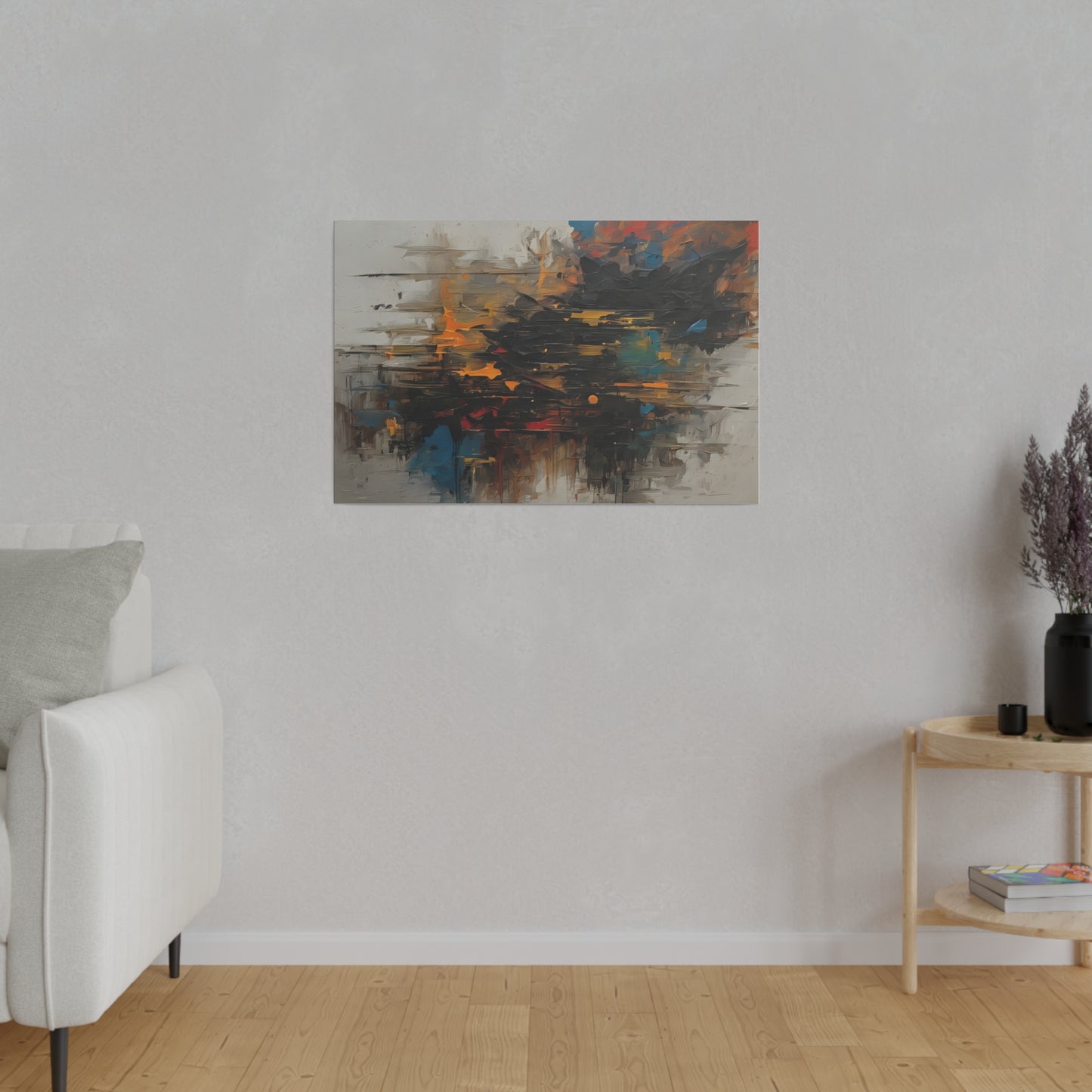 Abstract, Wall Art, Matte Canvas, Stretched, 0.75"