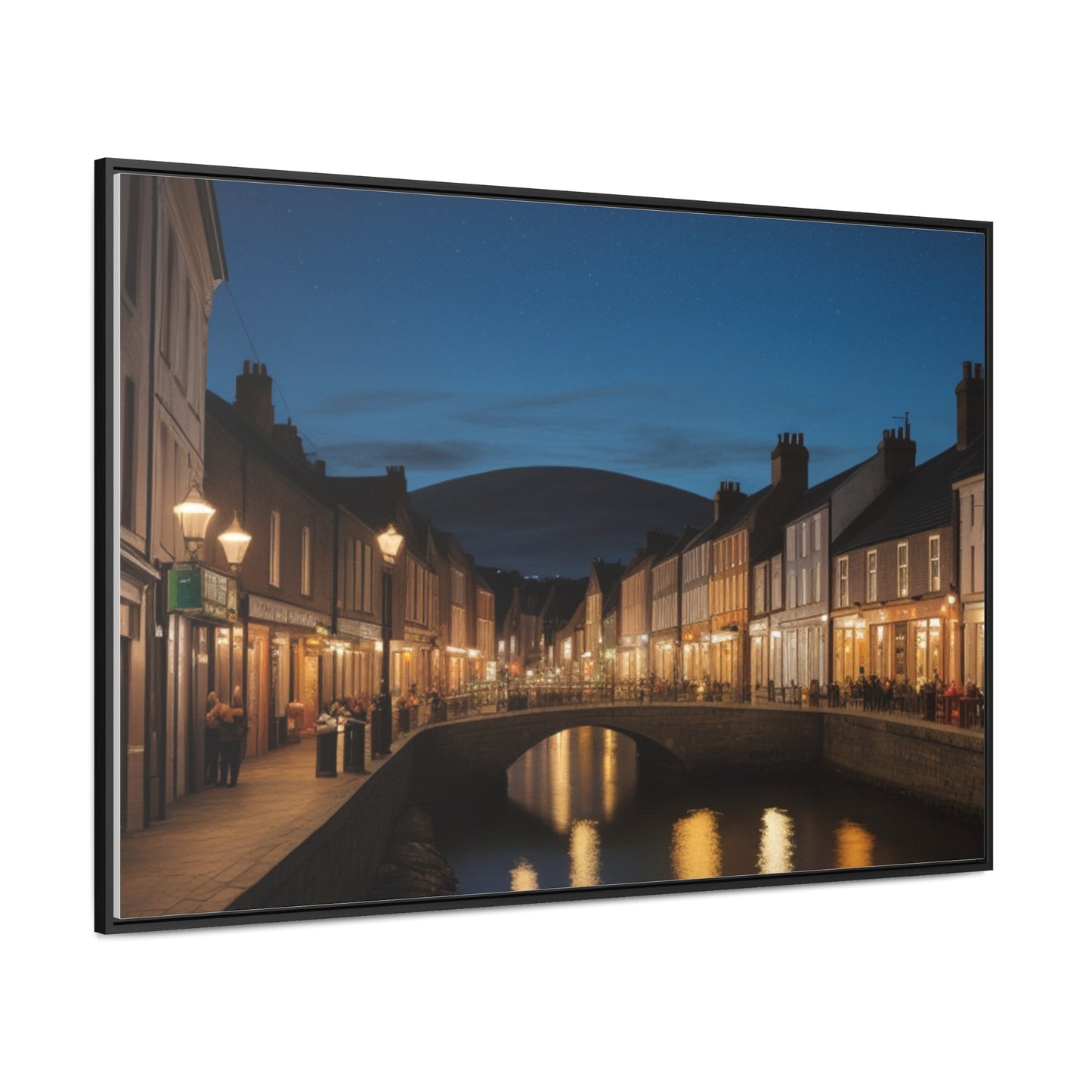 Canal, Wall Art, Gallery Canvas Wraps, Horizontal Frame