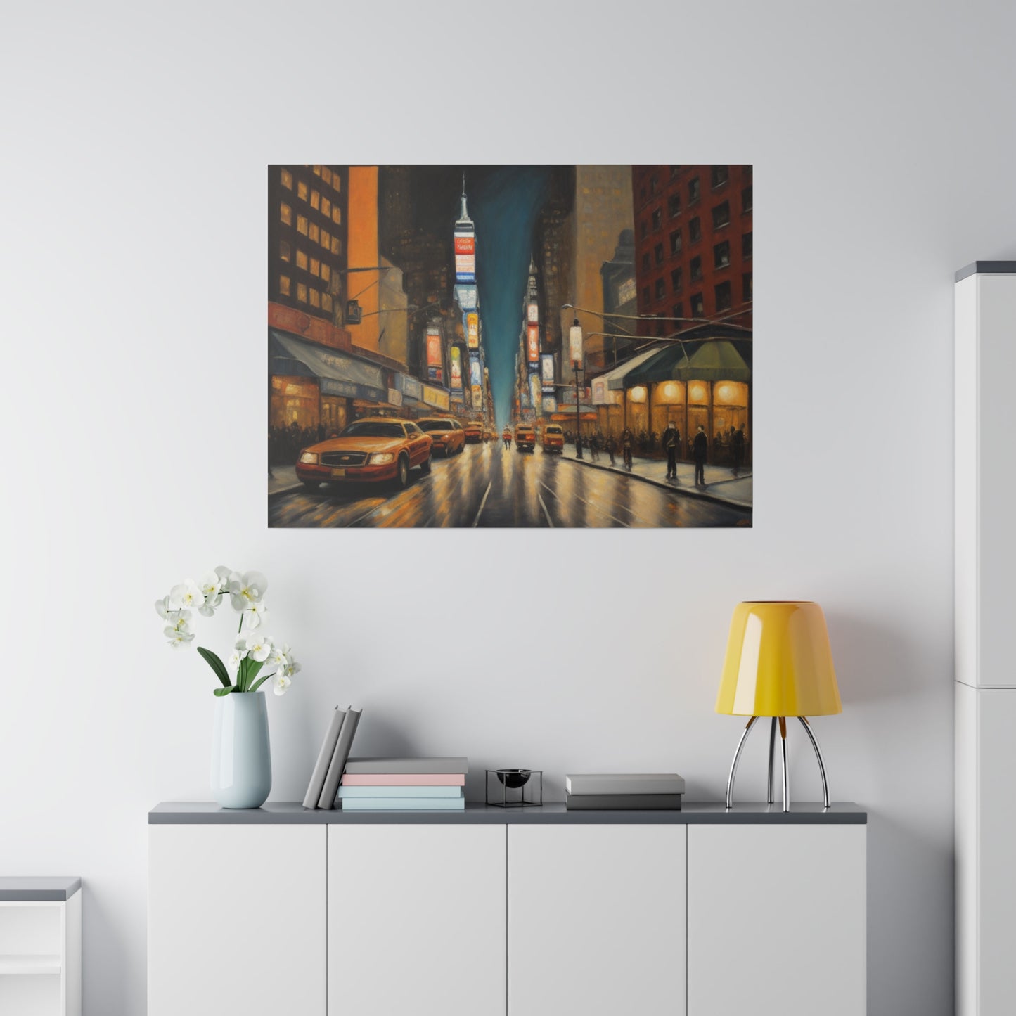 The City, Wall Art, Matte Canvas, Stretched, 0.75"