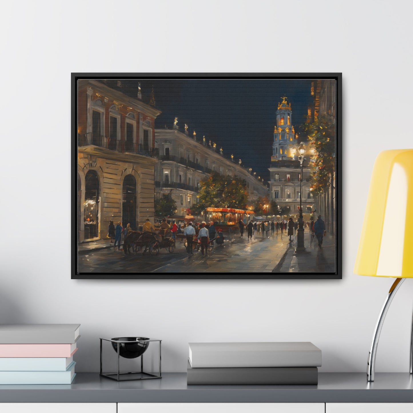 Night Walk, Wall Art, Gallery Canvas Wraps, Horizontal Frame