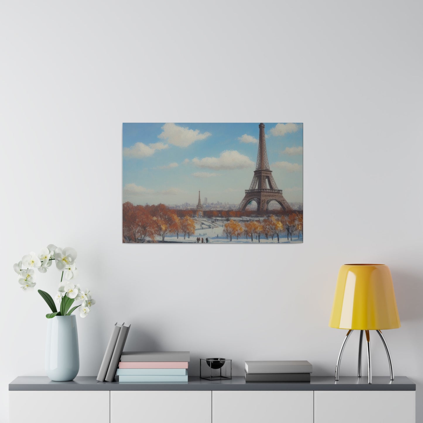 Eiffel Tower, Wall Art, Matte Canvas, Stretched, 0.75"