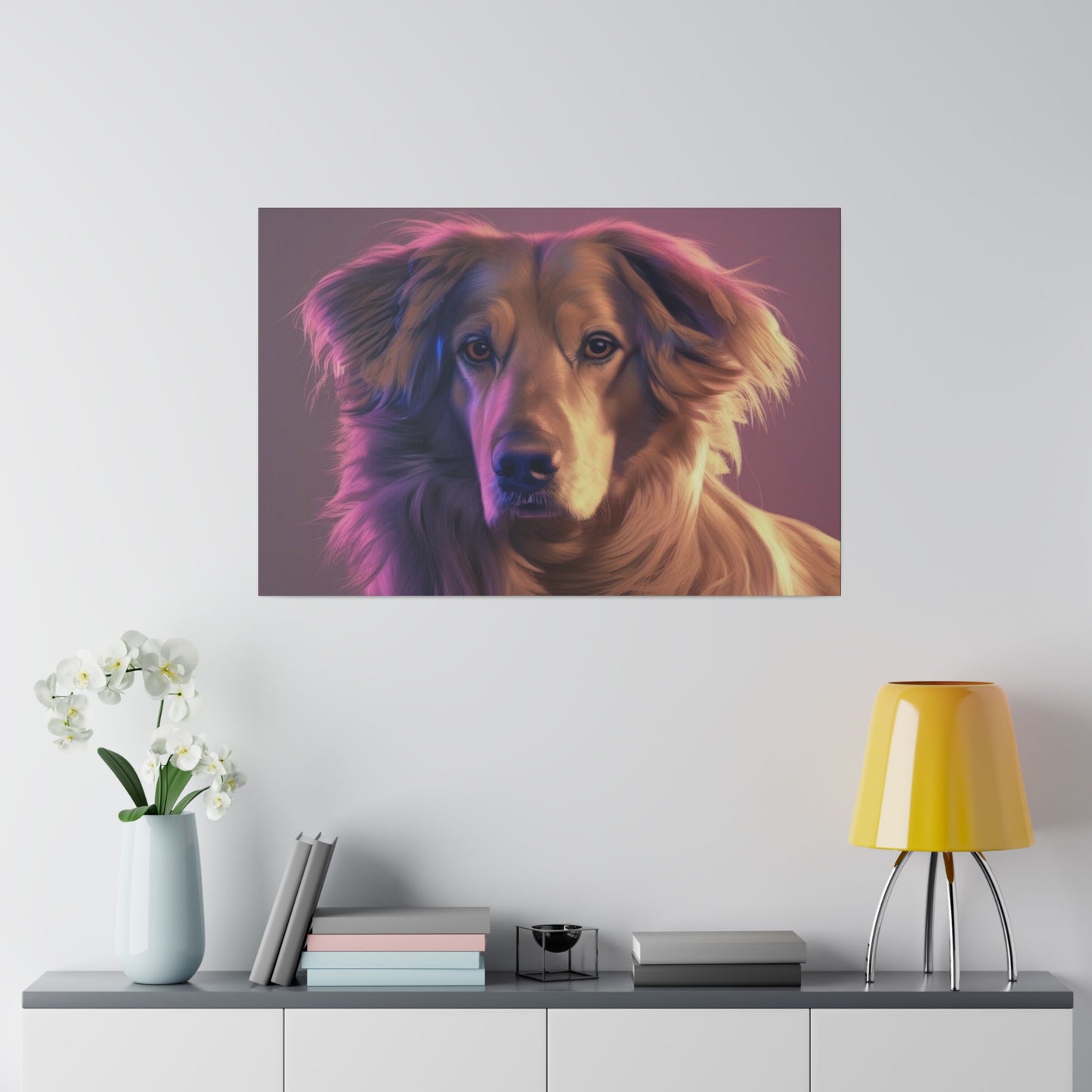 Dog, Wall Art, Matte Canvas, Stretched, 0.75"