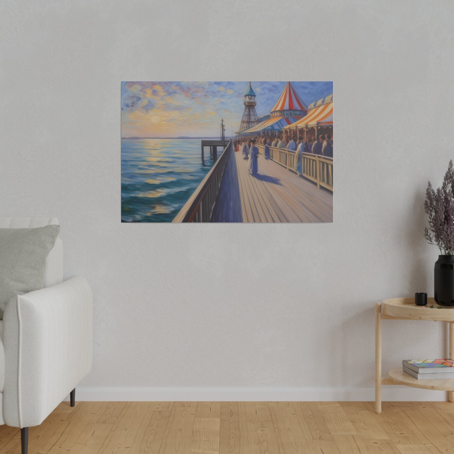 Pier, Wall Art, Matte Canvas, Stretched, 0.75"