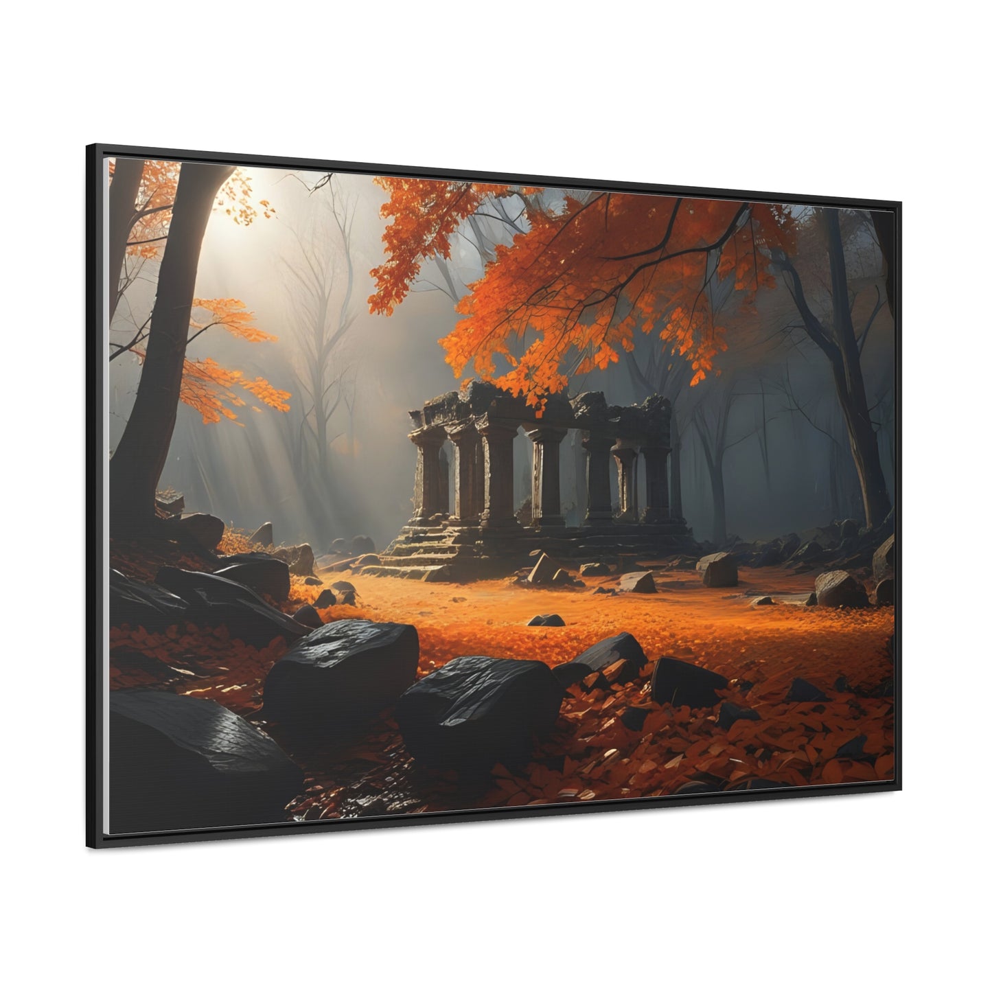 Ruins in the Wood, Wall Art, Gallery Canvas Wraps, Horizontal Frame