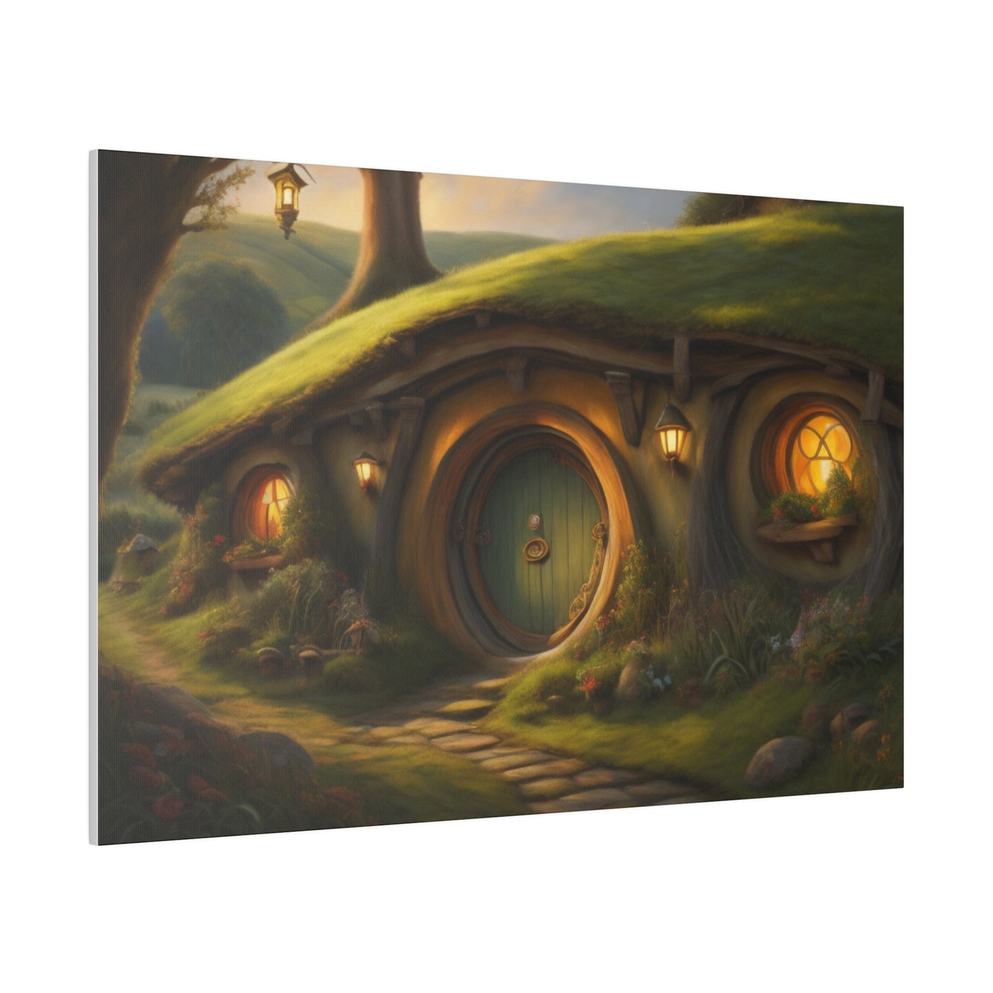 Hobbiton, Wall Art, Matte Canvas, Stretched, 0.75"