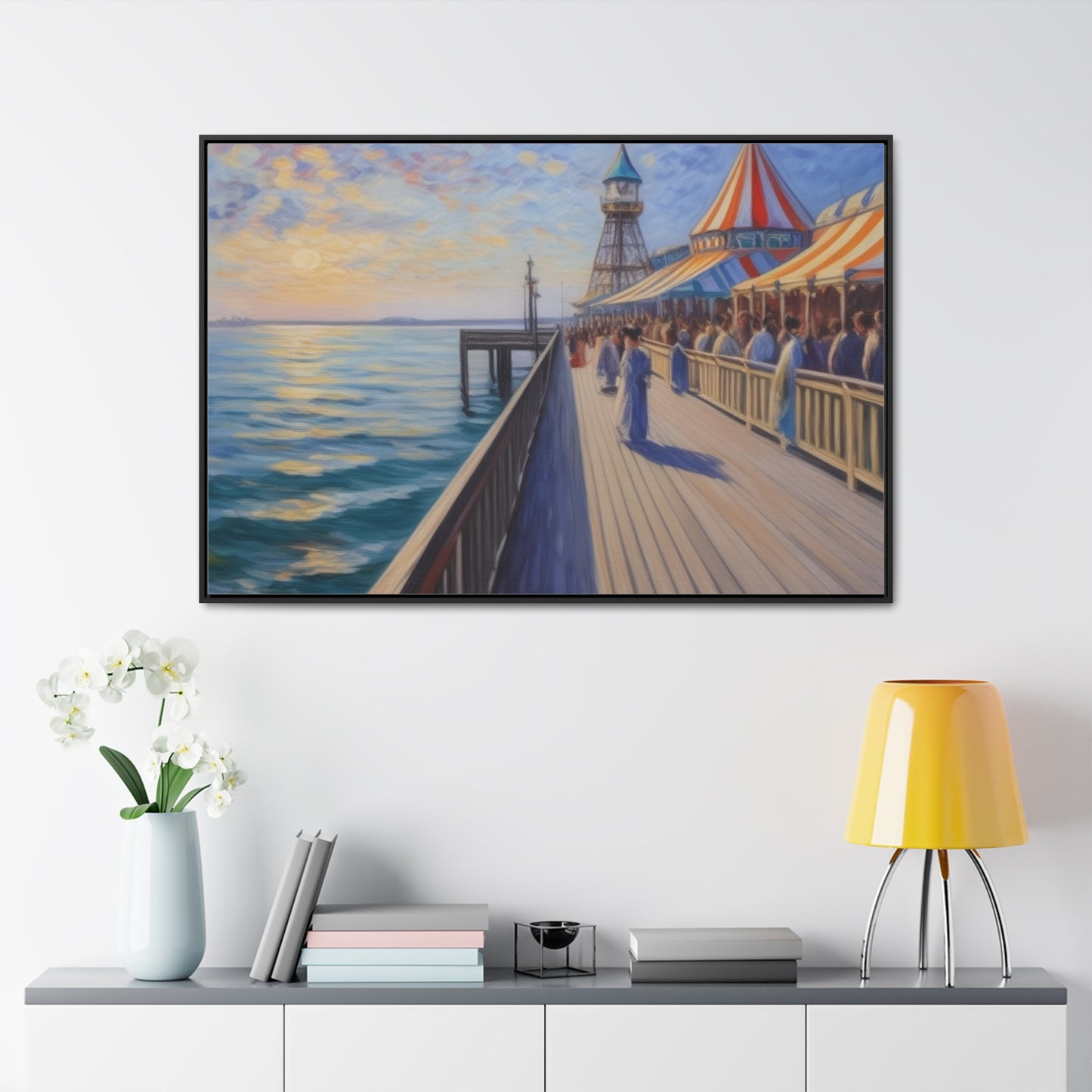 Pier, Wall Art, Gallery Canvas Wraps, Horizontal Frame