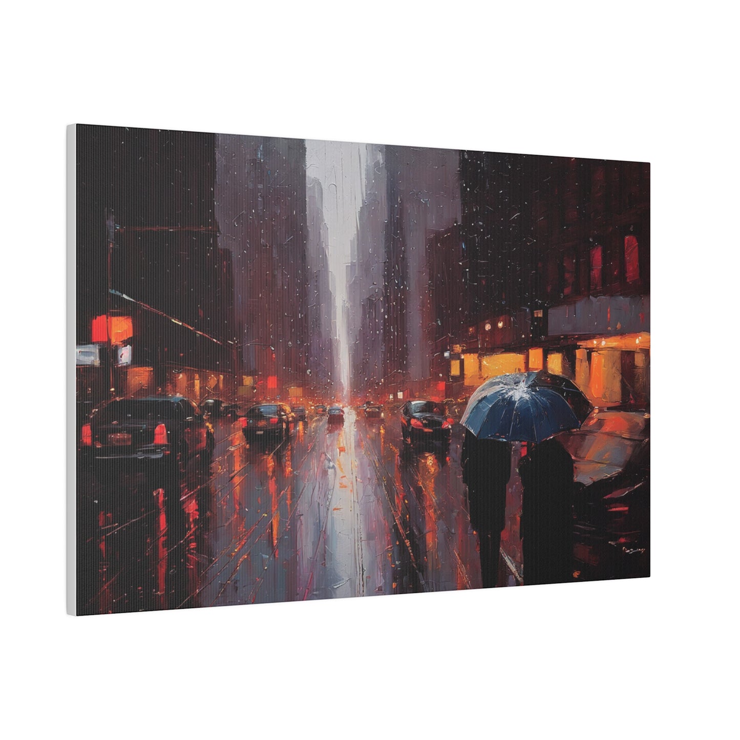 City Streets, Wall Art, Matte Canvas, Stretched, 0.75"