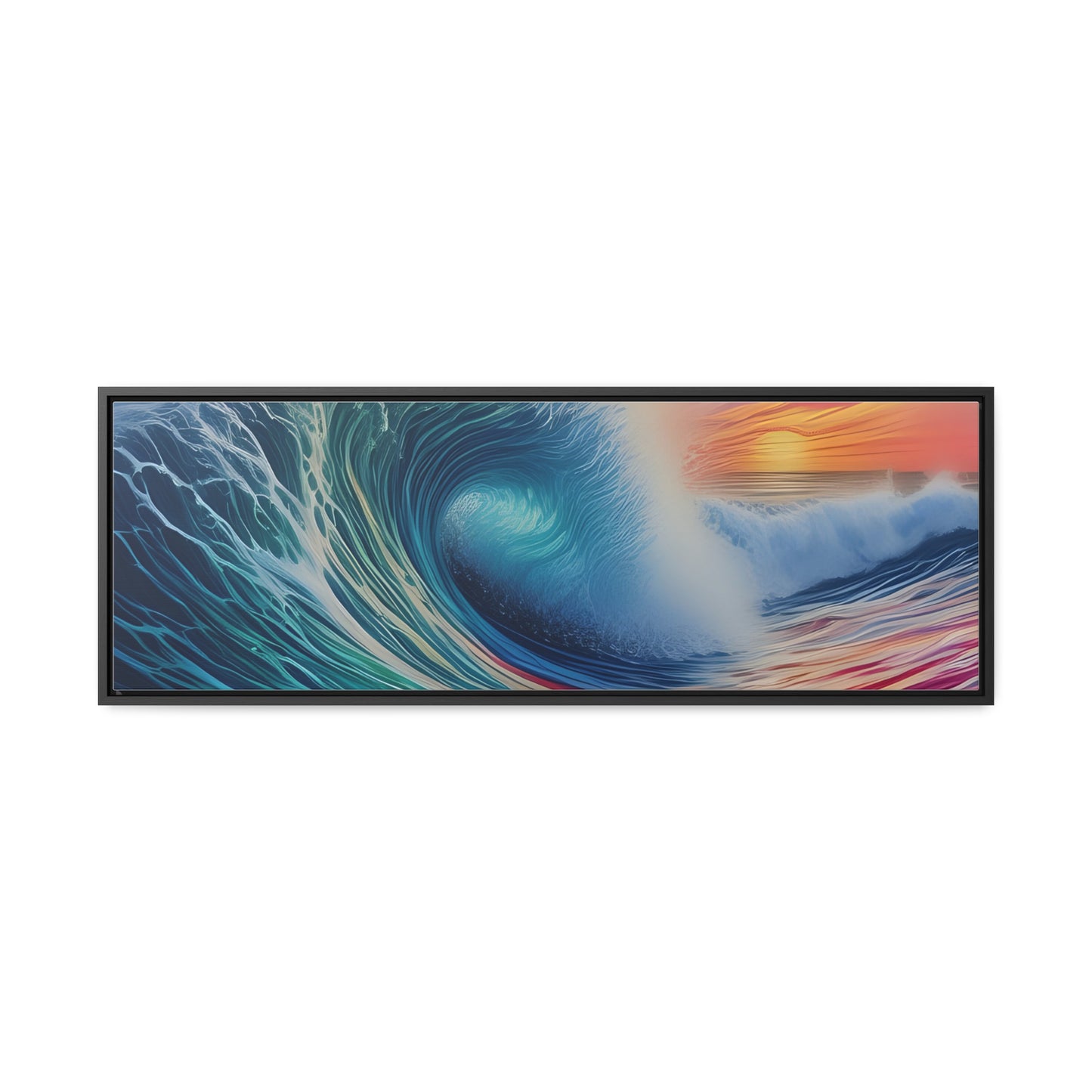 Beach Wave, Wall Art, Gallery Canvas Wraps, Horizontal Frame