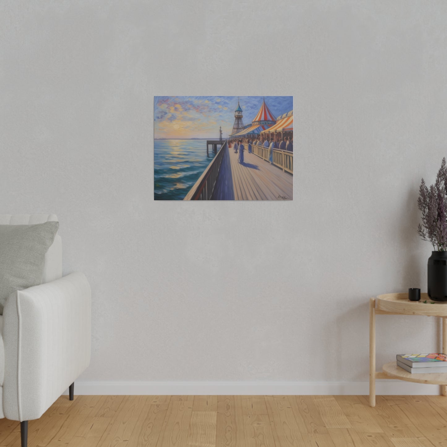 Pier, Wall Art, Matte Canvas, Stretched, 0.75"