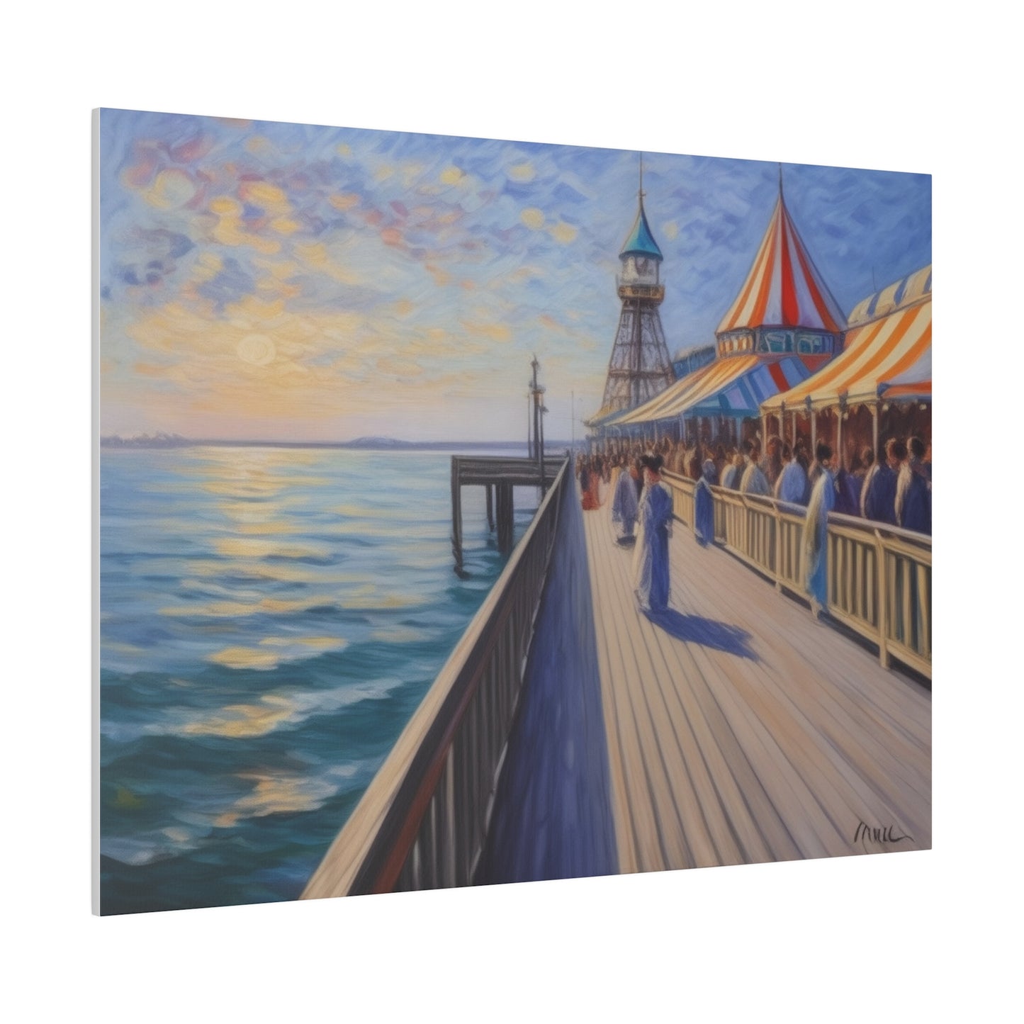 Pier, Wall Art, Matte Canvas, Stretched, 0.75"