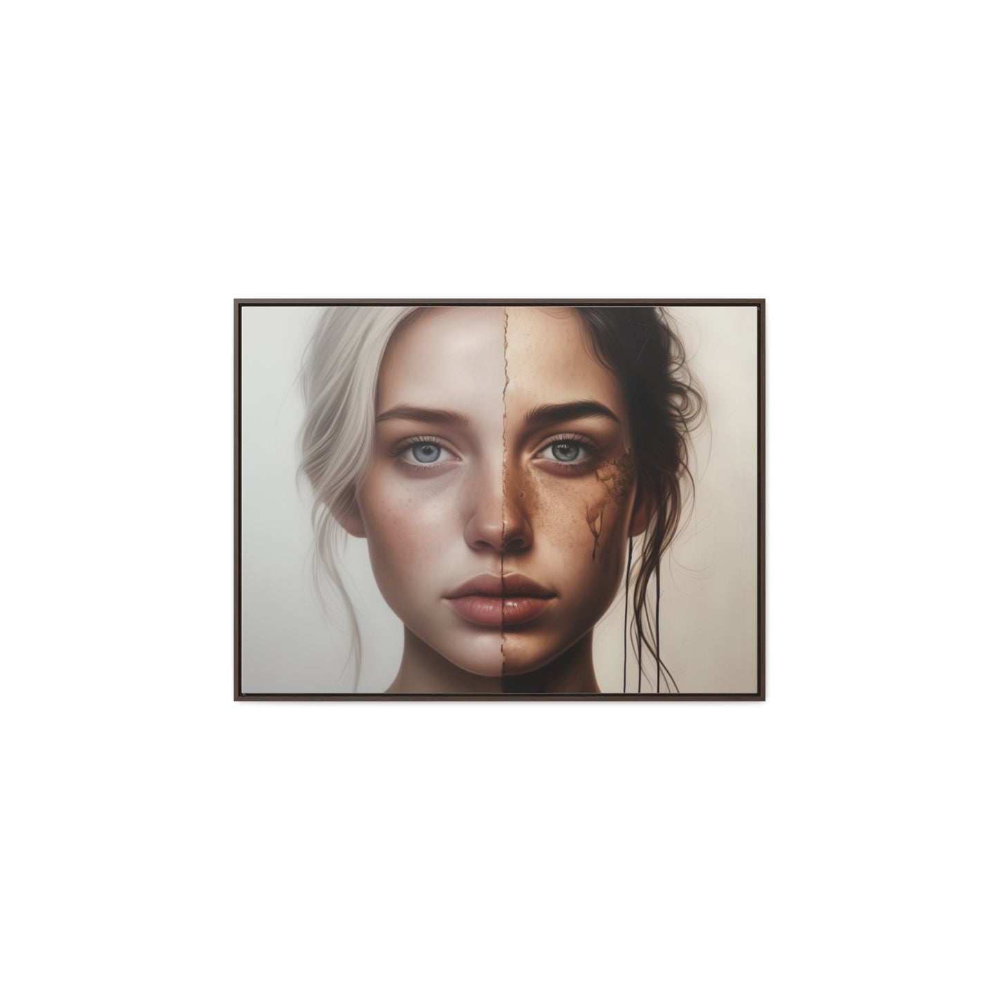 Woman, Face, Wall Art, Gallery Canvas Wraps, Horizontal Frame