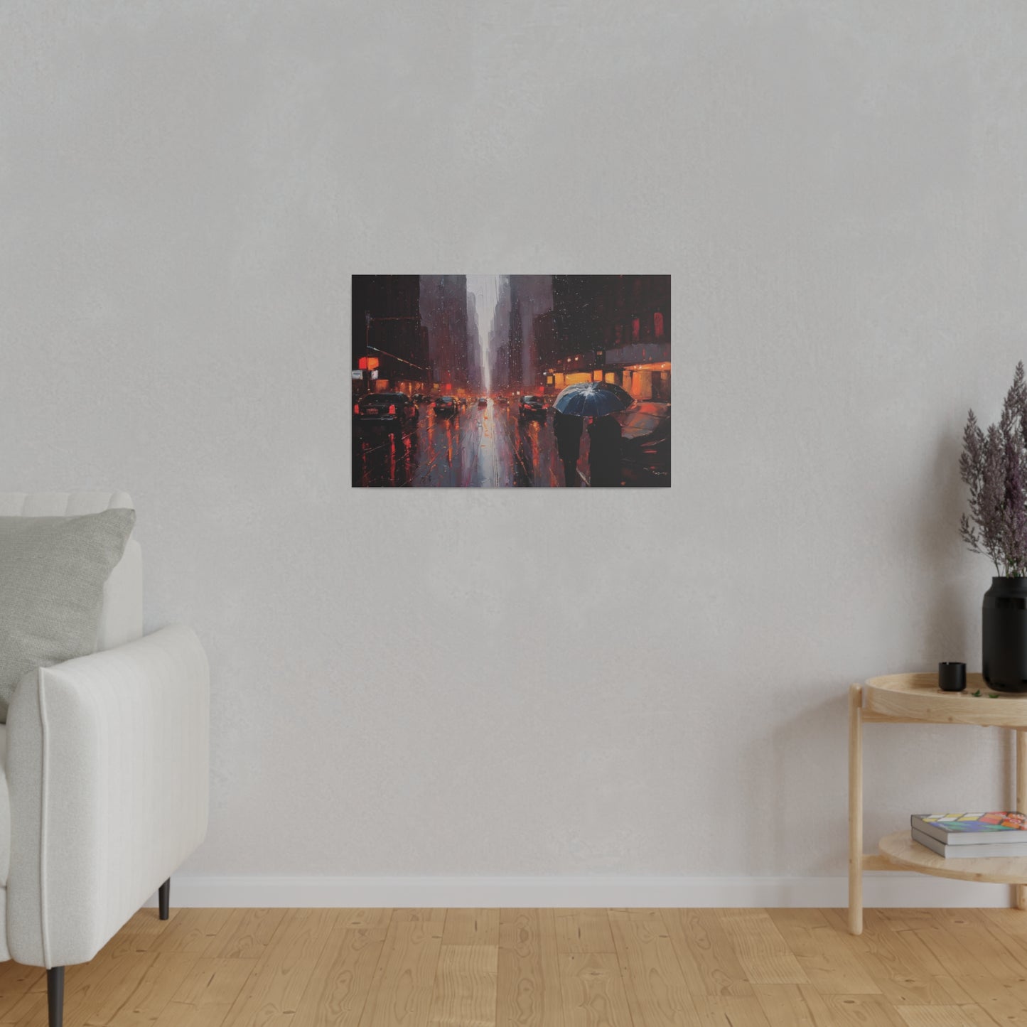 City Streets, Wall Art, Matte Canvas, Stretched, 0.75"