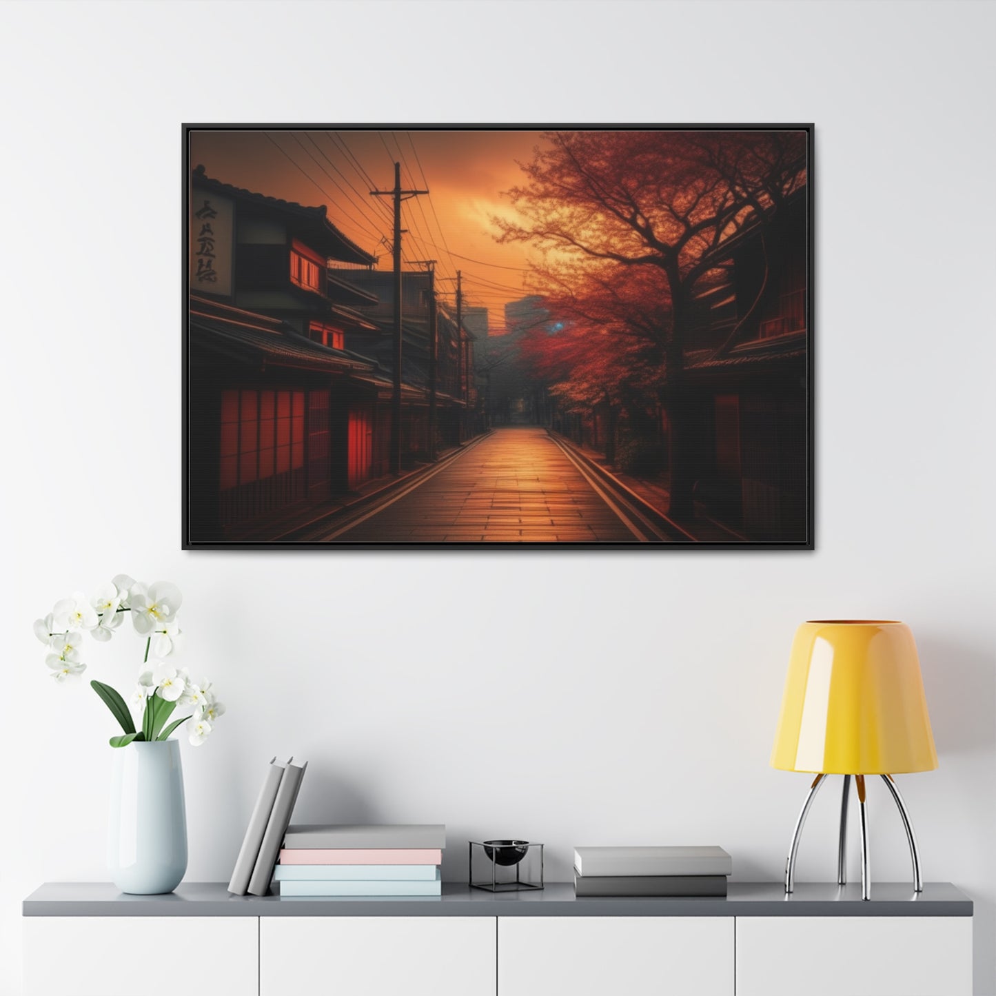 Japanese Village, Wall Art, Gallery Canvas Wraps, Horizontal Frame