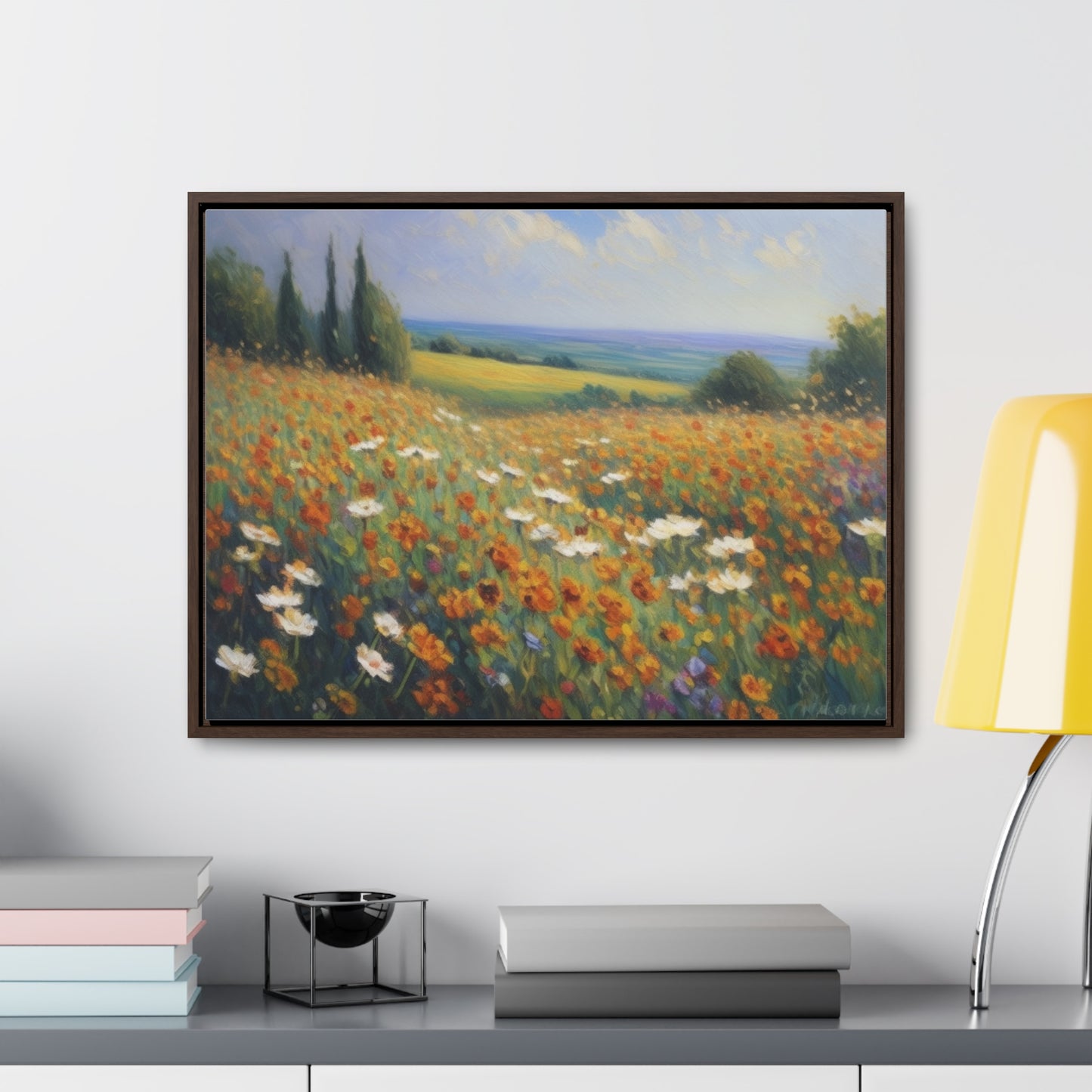 Field of flowers, Gallery Canvas Wraps, Horizontal Frame