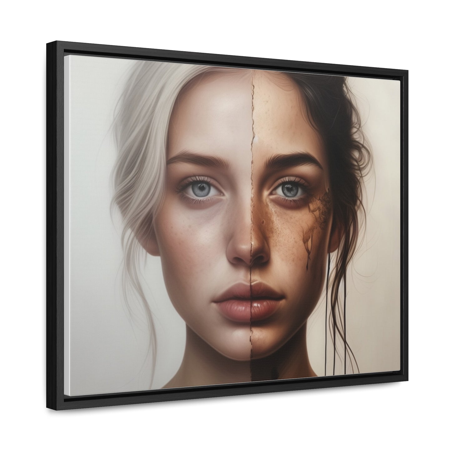 Woman, Face, Wall Art, Gallery Canvas Wraps, Horizontal Frame