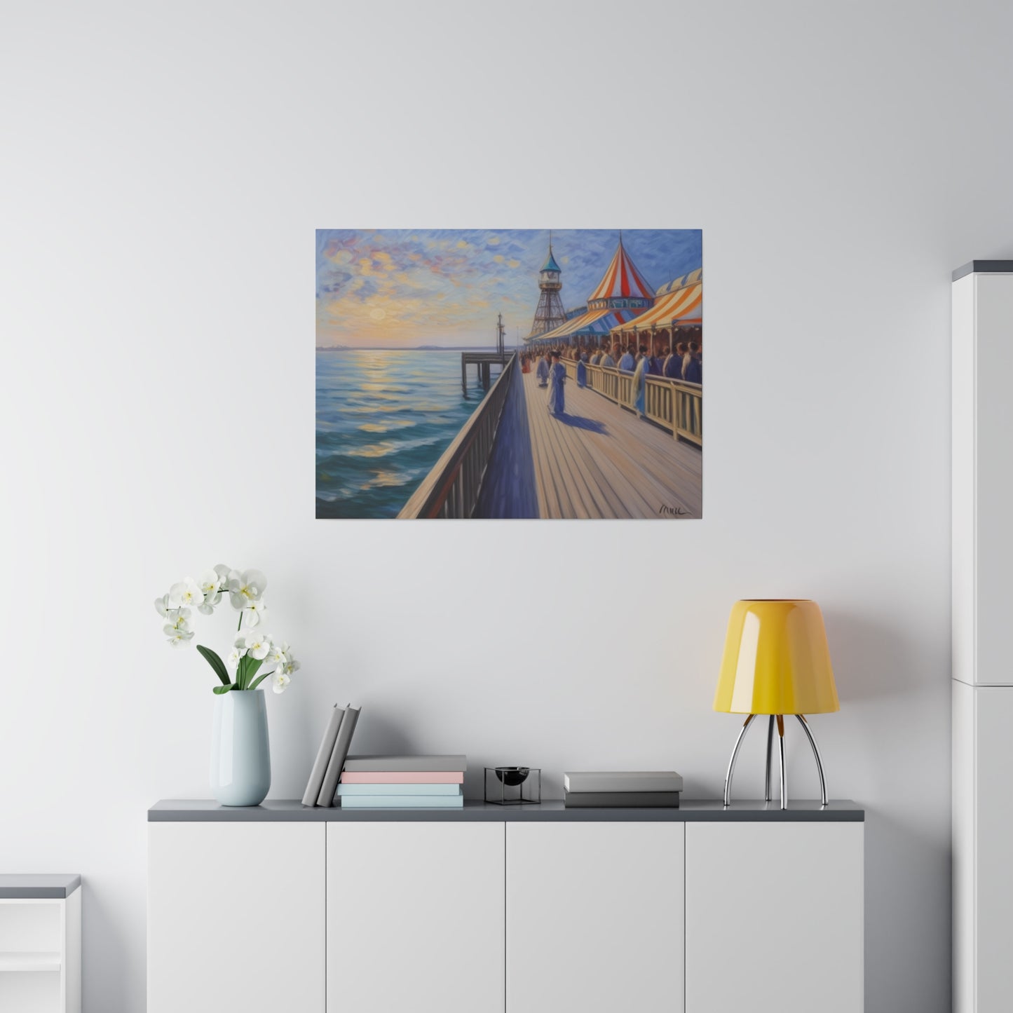 Pier, Wall Art, Matte Canvas, Stretched, 0.75"