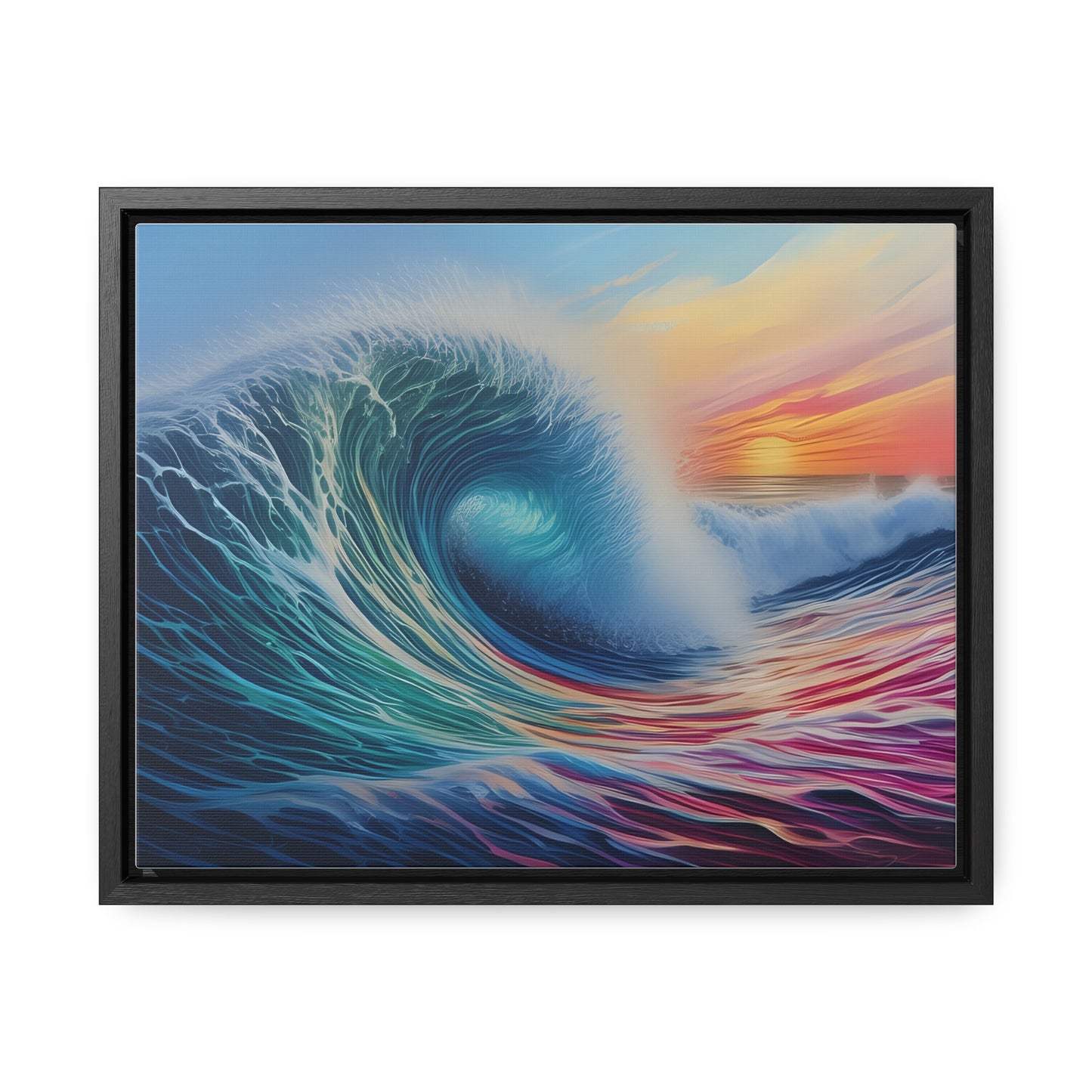 Beach Wave, Wall Art, Gallery Canvas Wraps, Horizontal Frame