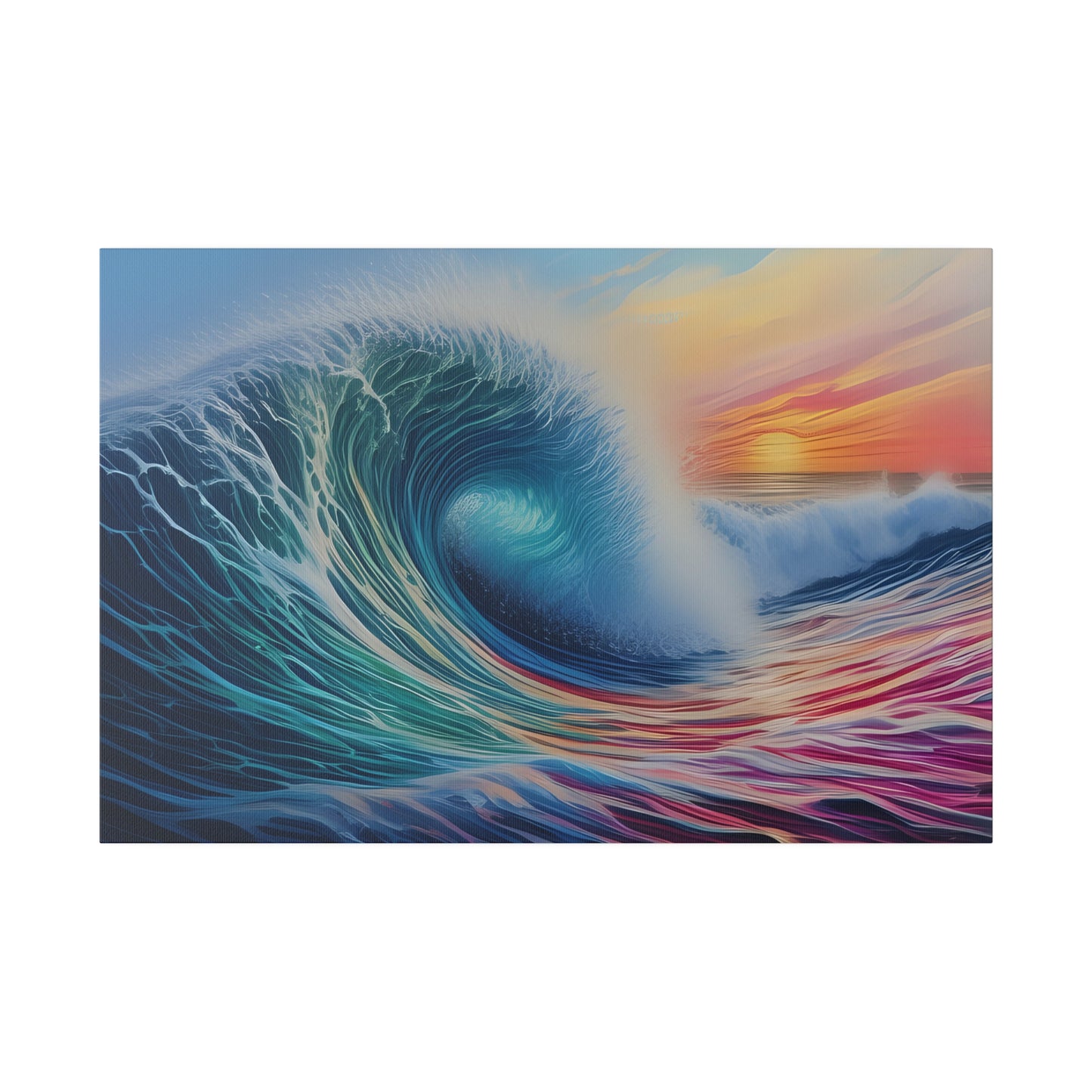 Wave, Beach, Wall Art, Matte Canvas, Stretched, 0.75"