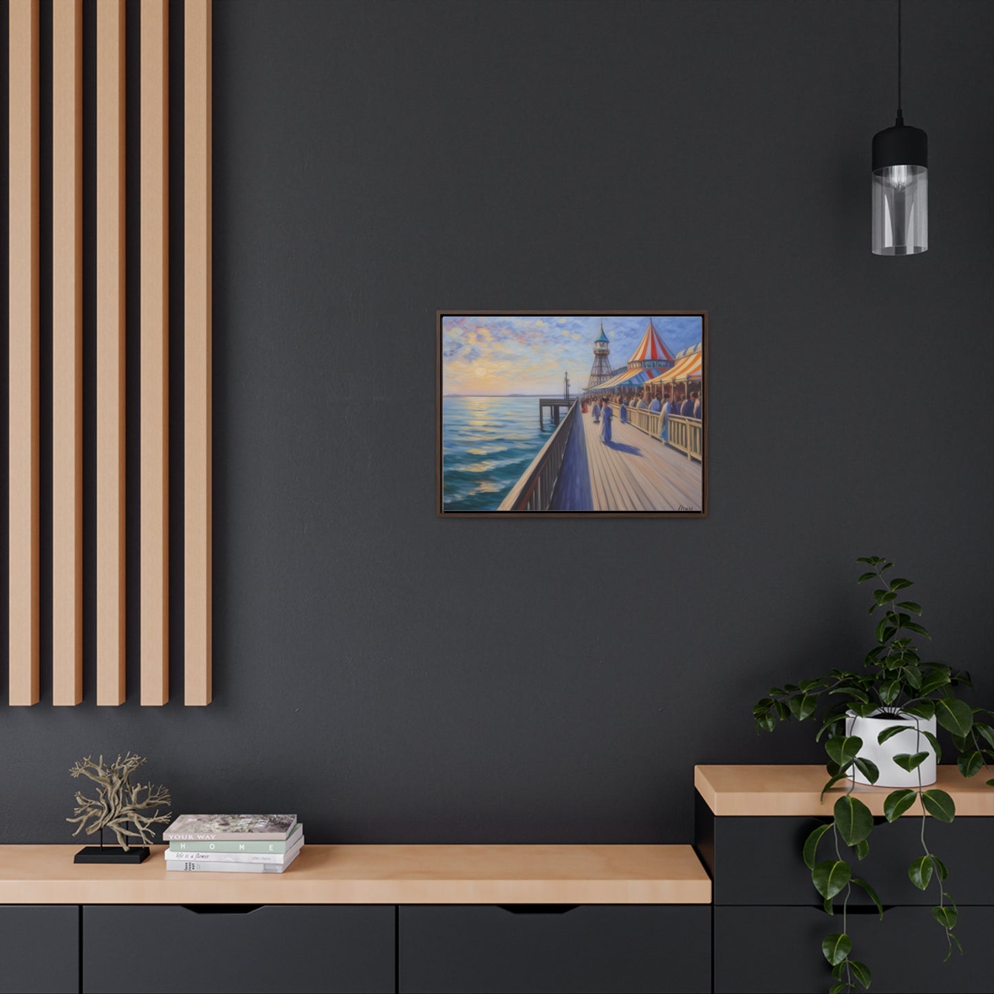 Pier, Wall Art, Gallery Canvas Wraps, Horizontal Frame