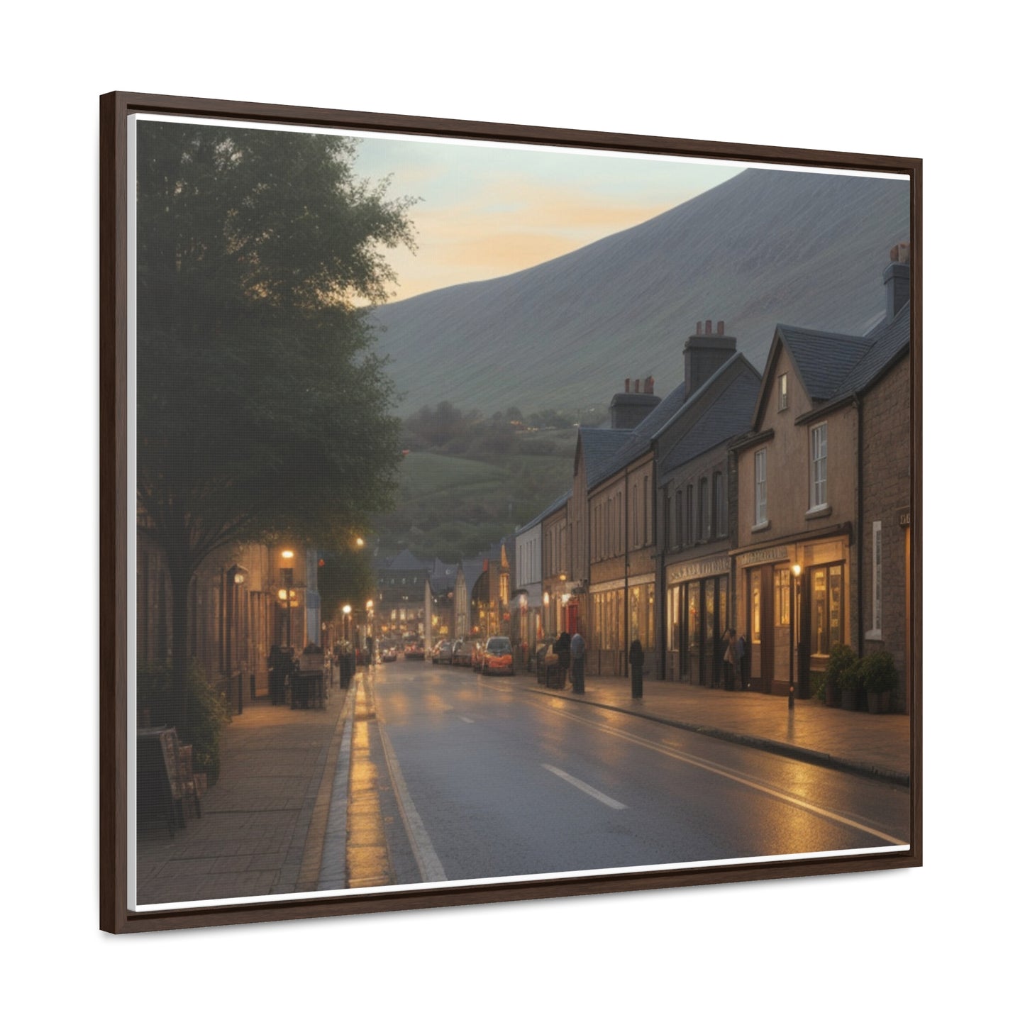 Town, Wall Art, Gallery Canvas Wraps, Horizontal Frame