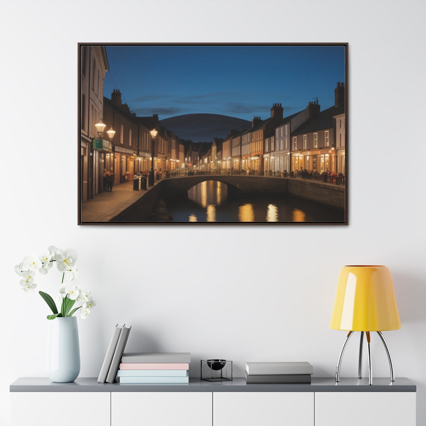 Canal, Wall Art, Gallery Canvas Wraps, Horizontal Frame