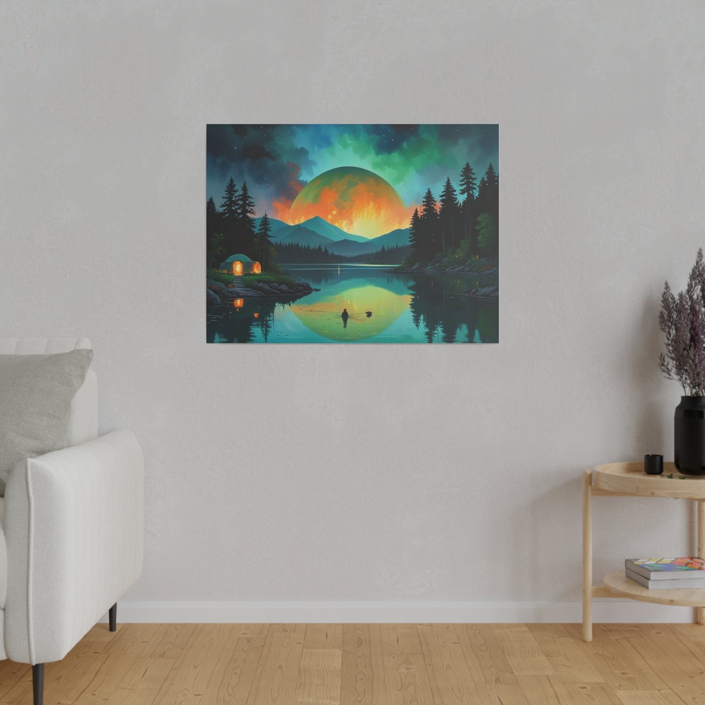 The Moon Tonight, Wall Art, Matte Canvas, Stretched, 0.75"