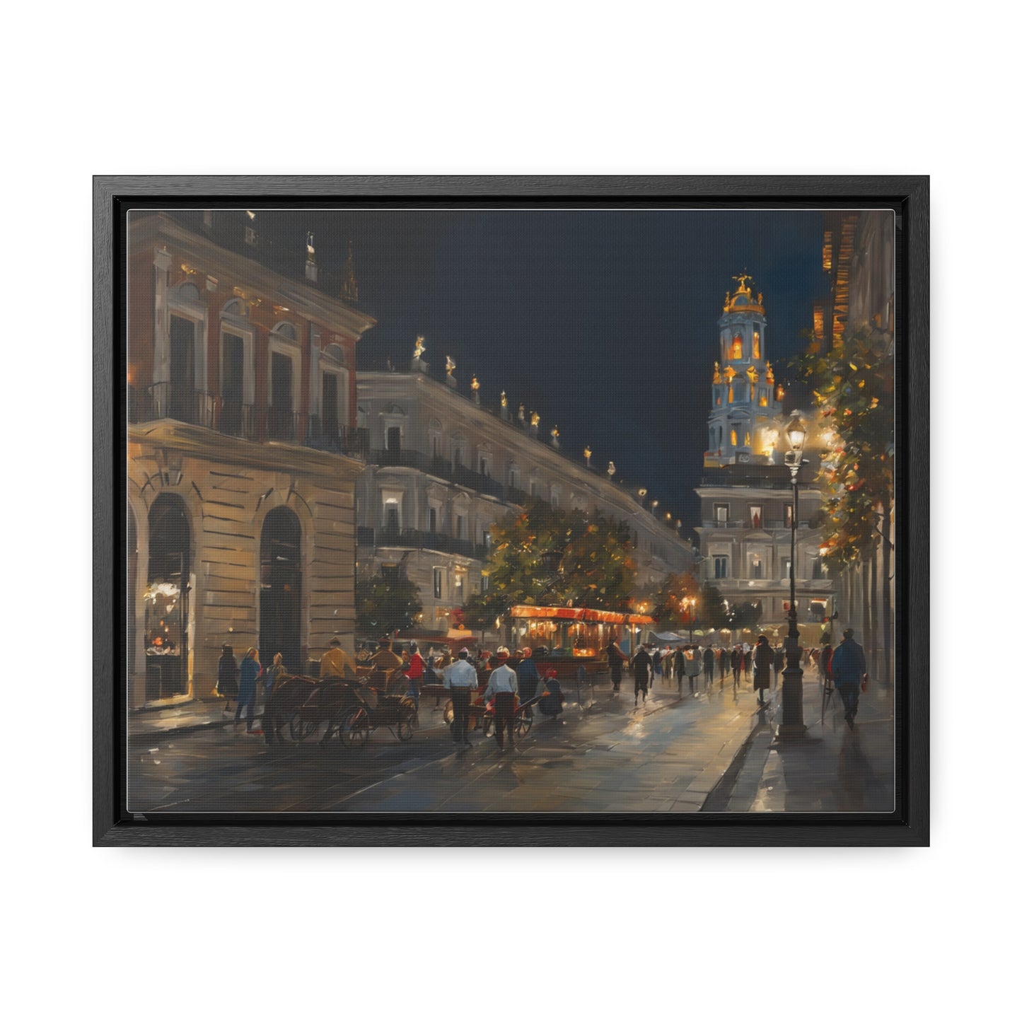 Night Walk, Wall Art, Gallery Canvas Wraps, Horizontal Frame