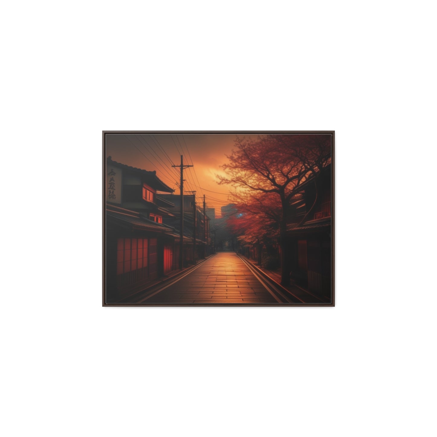 Japanese Village, Wall Art, Gallery Canvas Wraps, Horizontal Frame