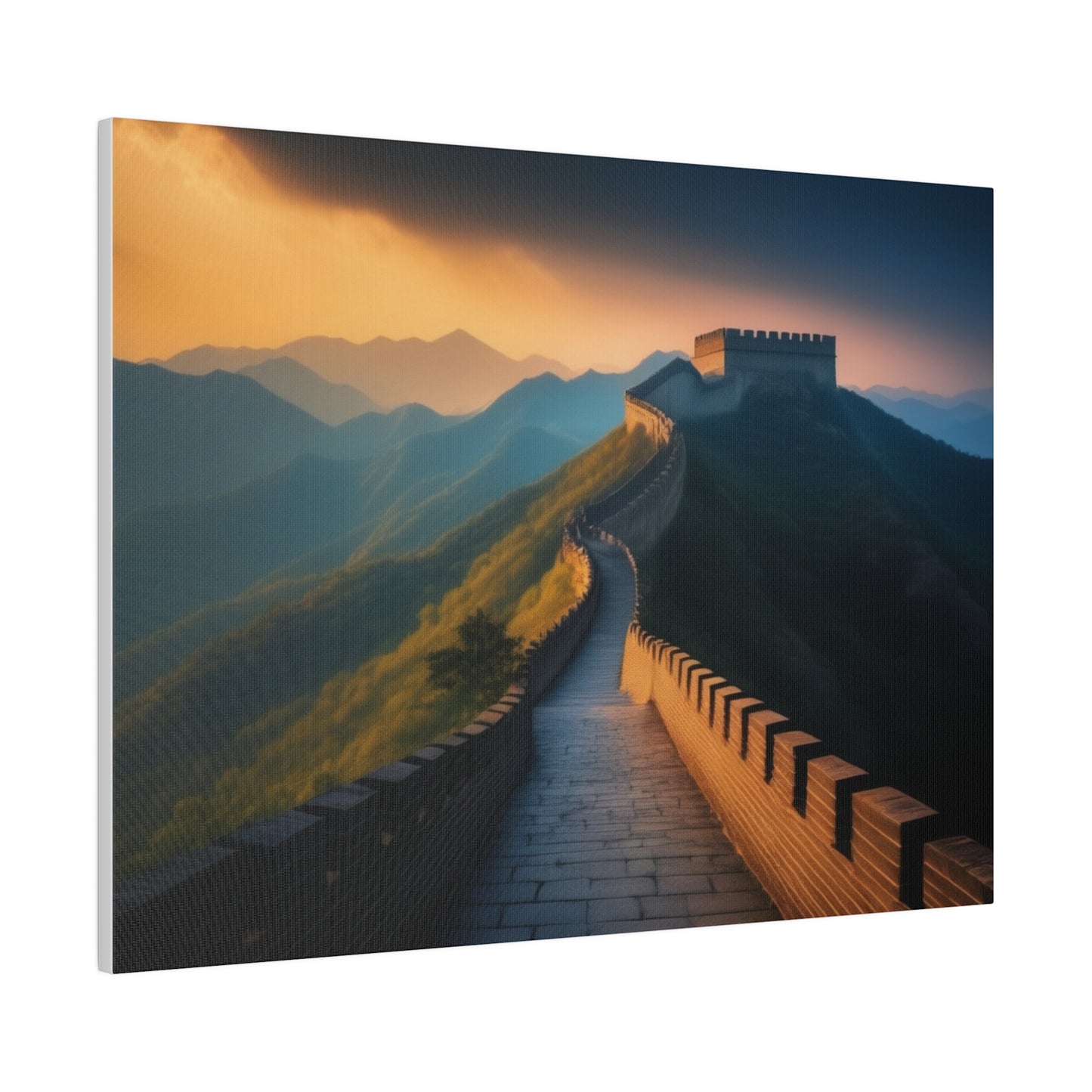 Great Wall Of China, Wall Art, Matte Canvas, Stretched, 0.75"