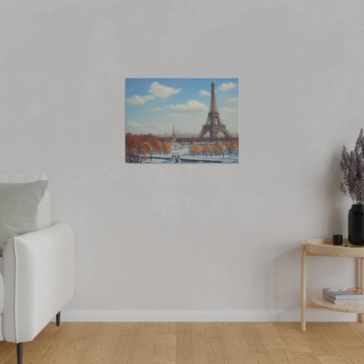 Eiffel Tower, Wall Art, Matte Canvas, Stretched, 0.75"